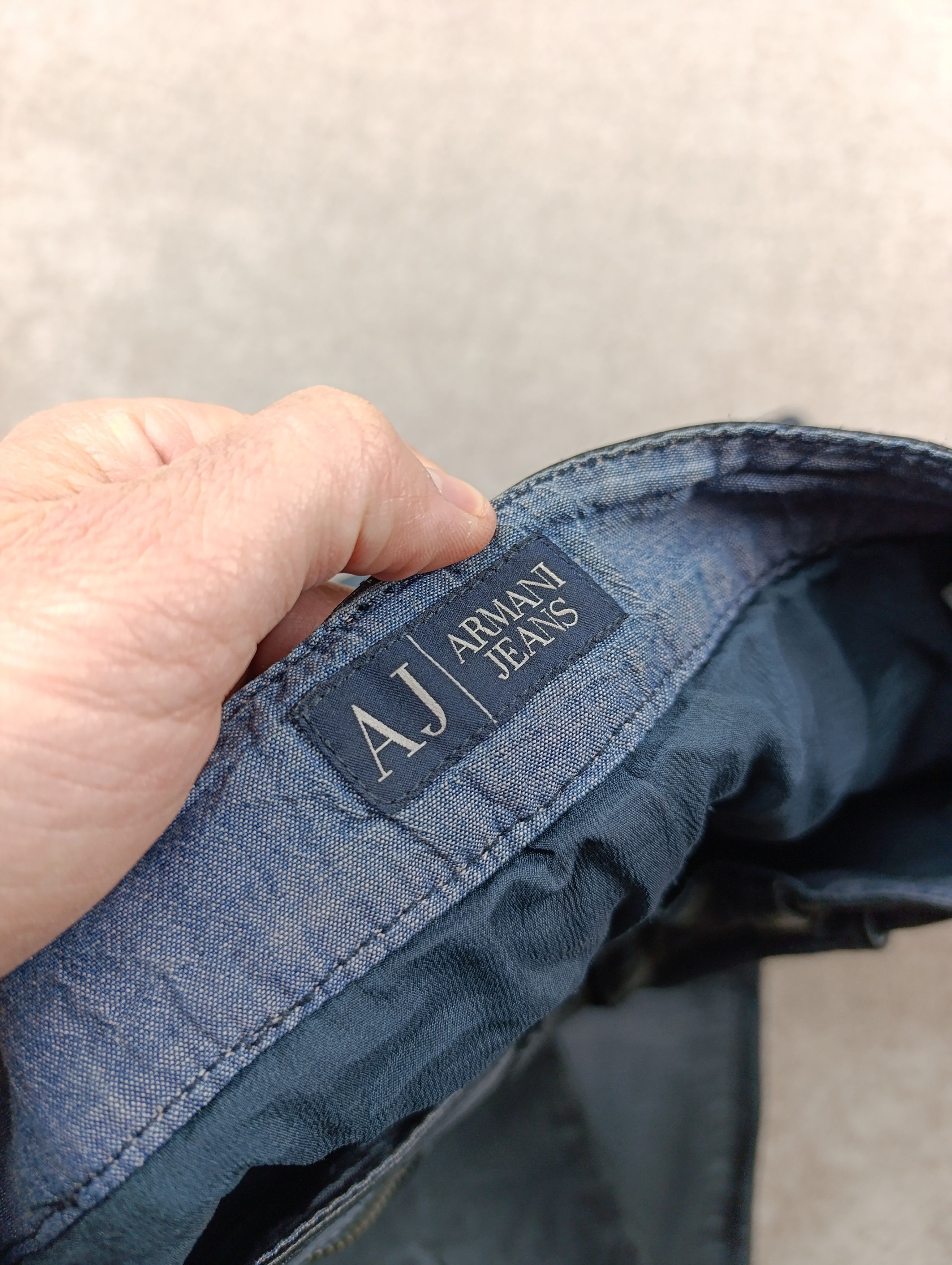 Armani 2000s Armani Navy Lamb Leather Slim Pants Size 30" / US 8 / IT 44 - 17 Thumbnail