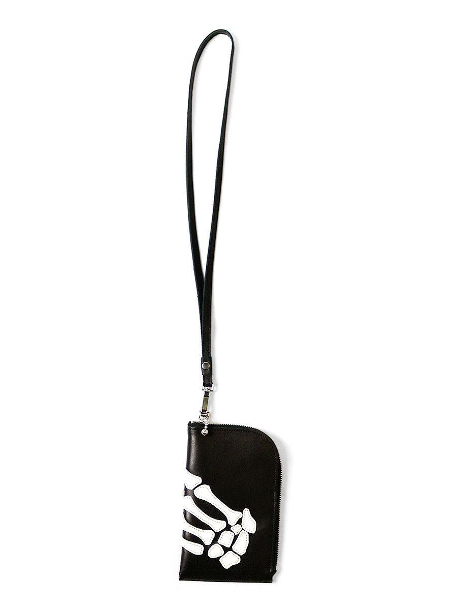 Kapital Kapital Leather THUMBS UP BONE HAND ZIP Neck BAG Size ONE SIZE - 3 Thumbnail