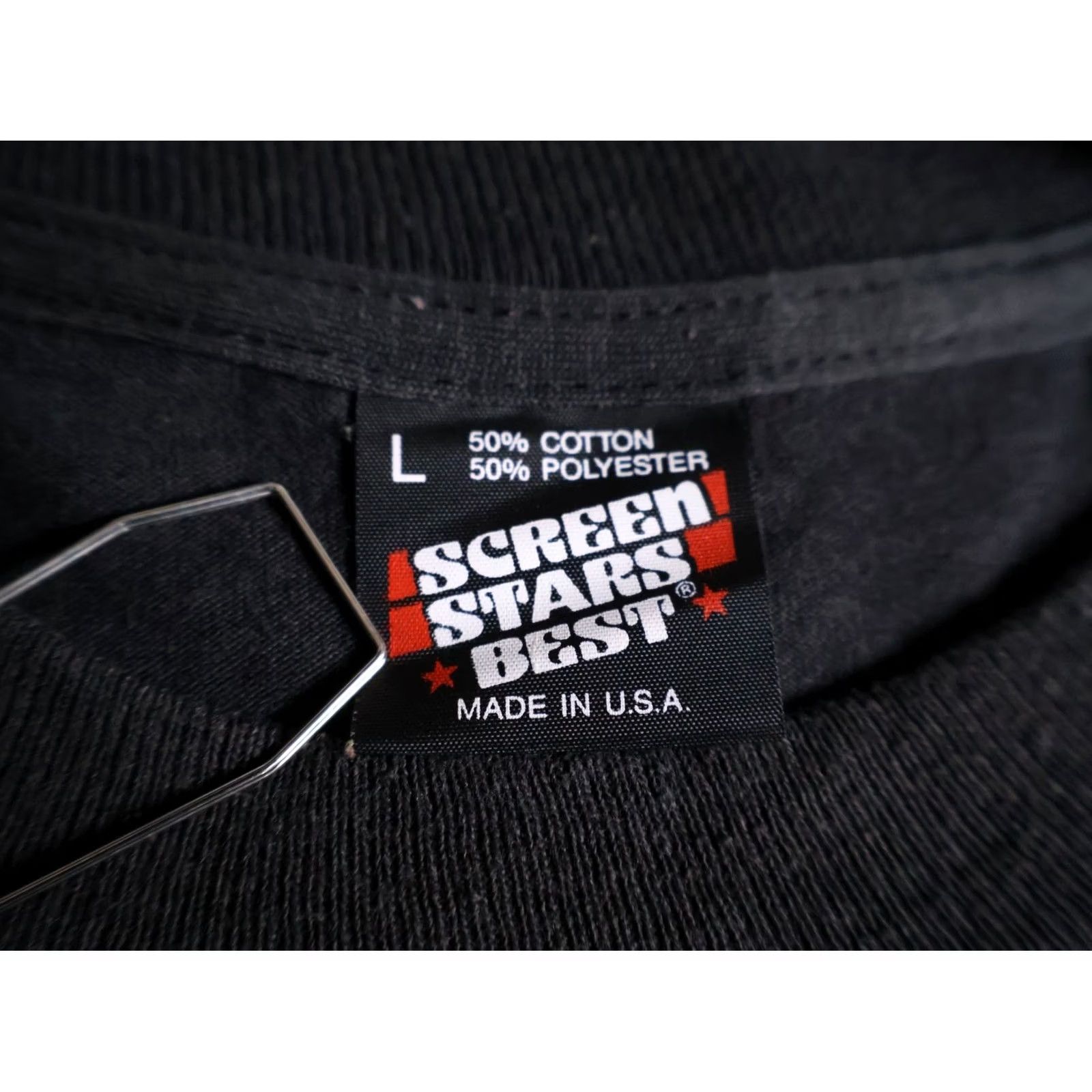 Vintage 90s Bourbon Street Shirt Adult Medium Black Single Stitch Screen Stars Tag Vintage Size US M / EU 48-50 / 2 - 3 Thumbnail
