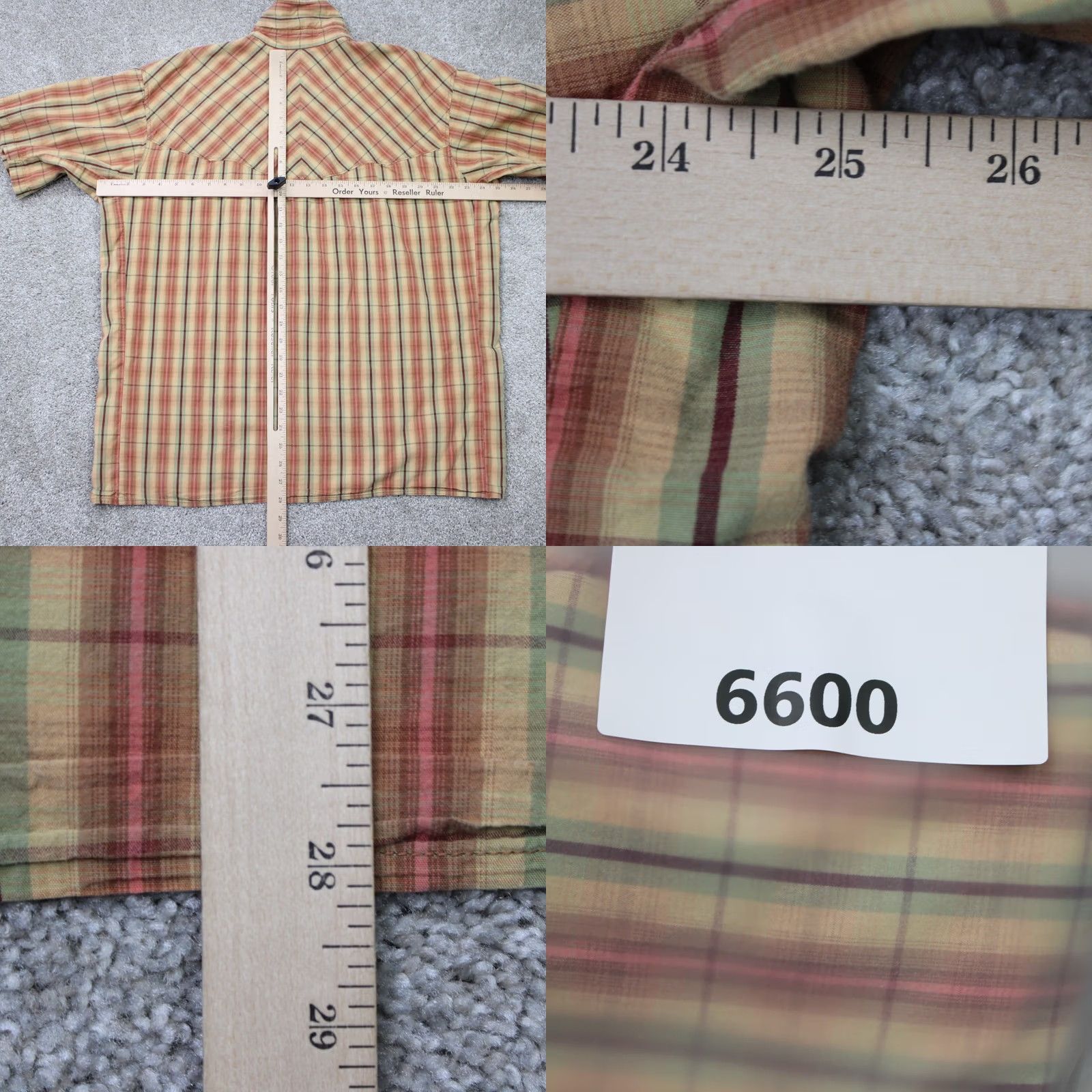 Mountain Hardwear Mountain Hardwear Shirt Mens XL Brown Plaid Geometric Cotton S/S Hummer logo Size US XL / EU 56 / 4 - 9 Thumbnail
