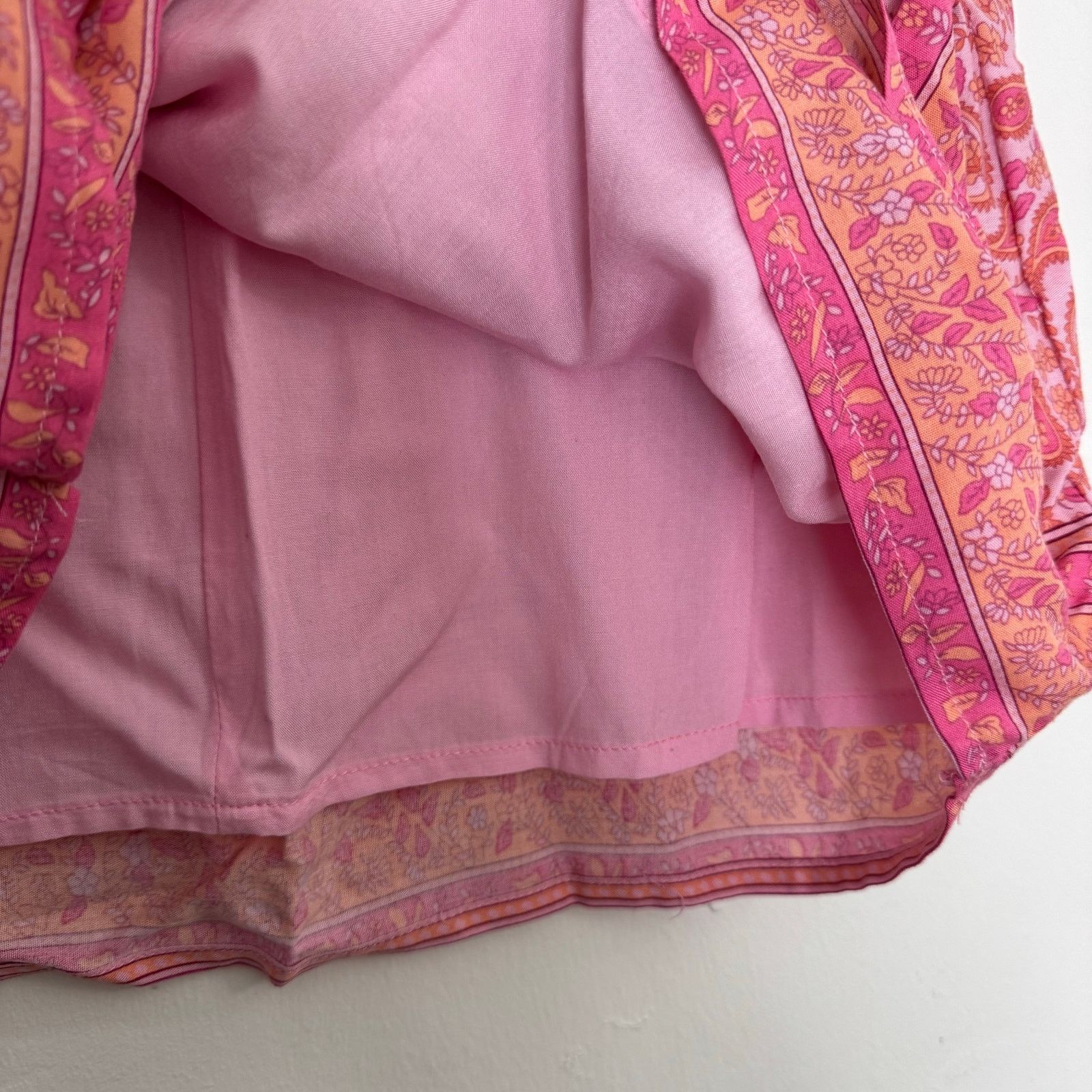 Other VICI Pink Paisley Mini Skirt Size Small Size 27" / US 4 / IT 40 - 8 Thumbnail