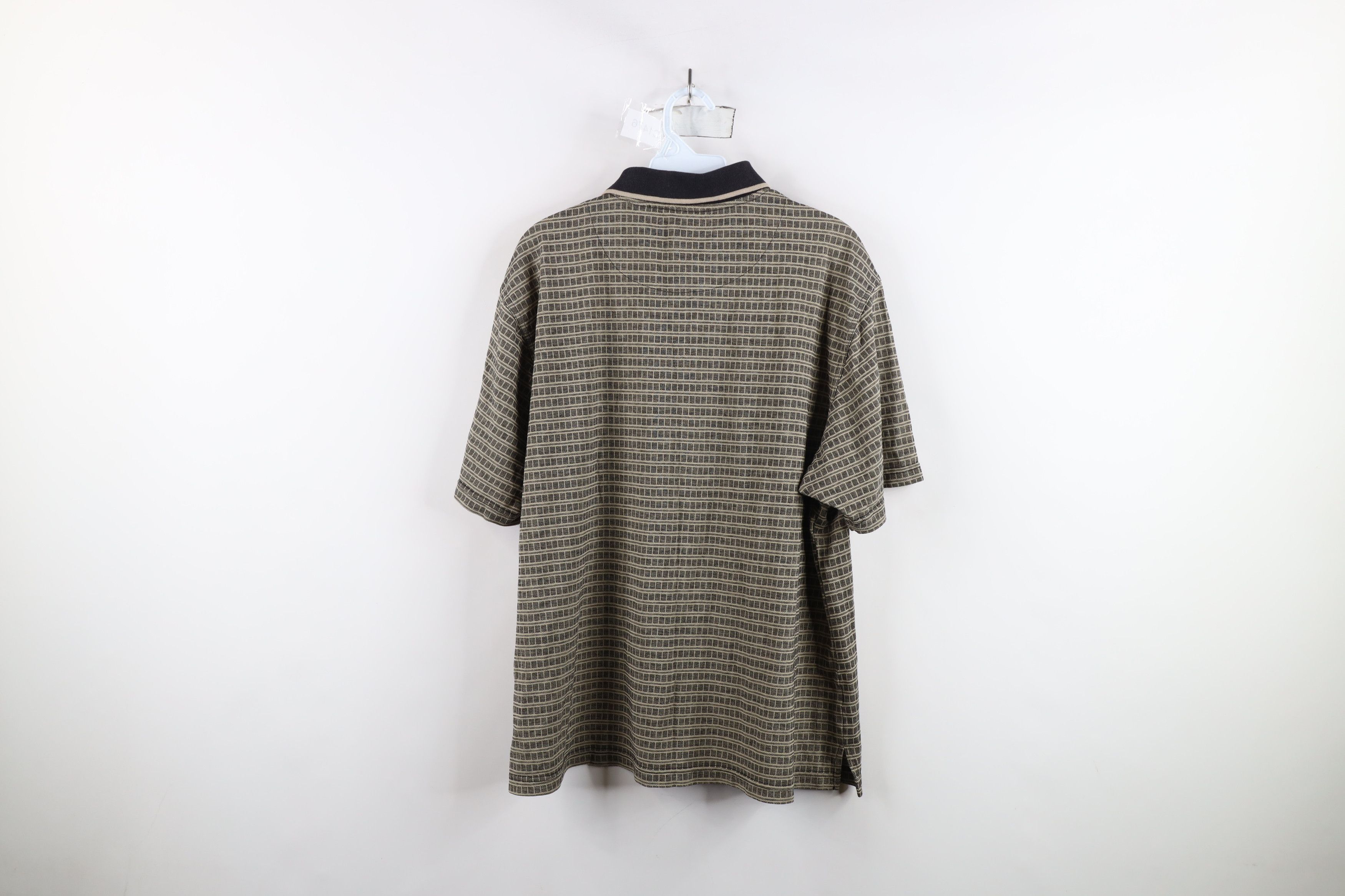 Vintage Vintage 90s Streetwear Striped Knit Collared Golf Polo Shirt Size US L / EU 52-54 / 3 - 9 Thumbnail