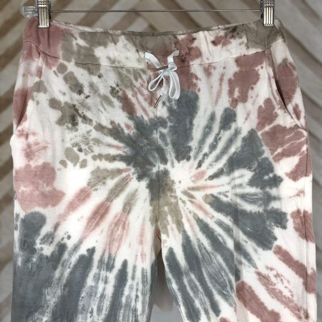 Rusty SENZA TEMPO WOMEN's L PANTS Jogger Tie Dye Rust Green White Mens WomensGirls? Size 36" / US 14 / IT 50 - 1 Thumbnail