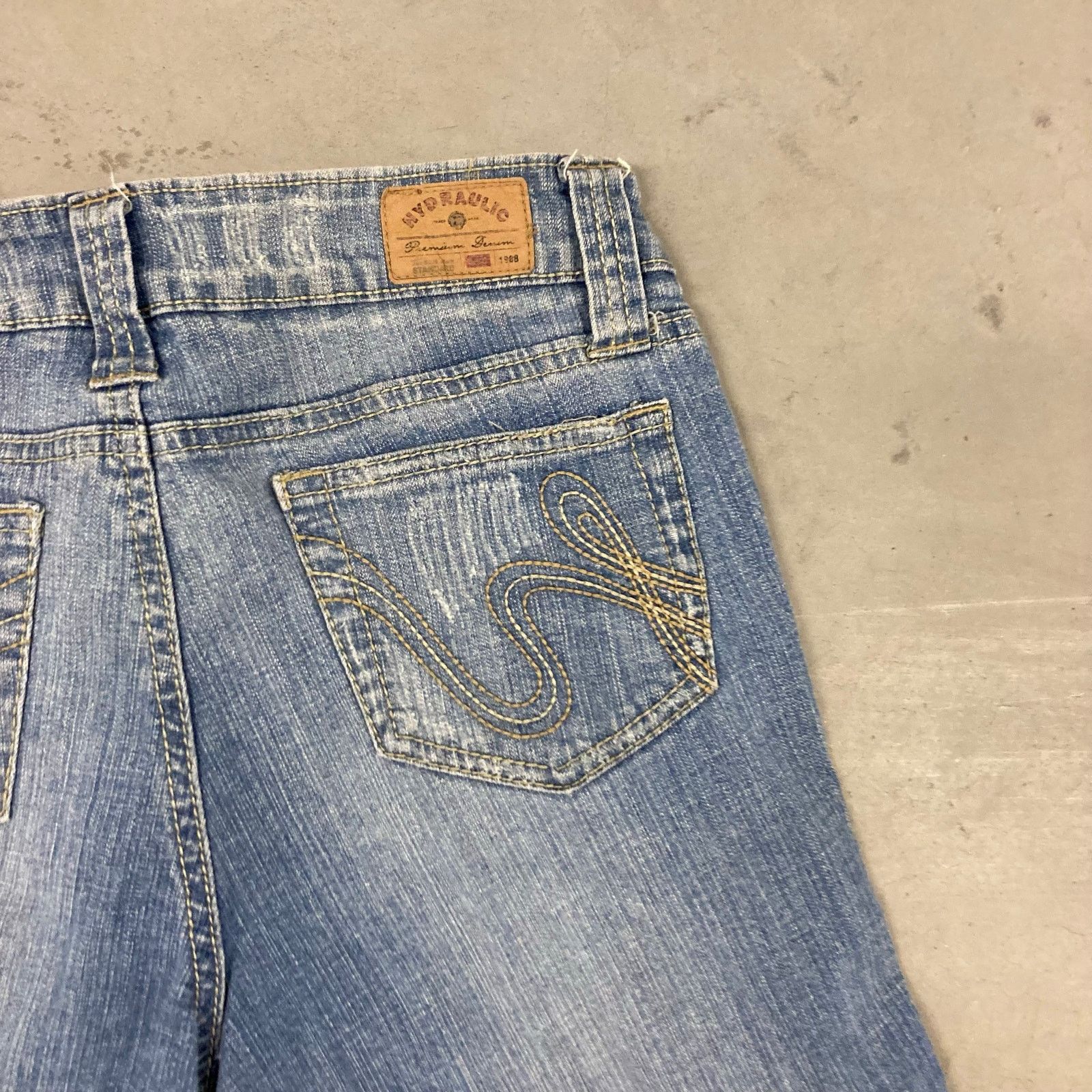 Vintage Y2K low rise hydraulic bootcut jeans 28x33 Size 32" / US 10 / IT 46 - 3 Thumbnail