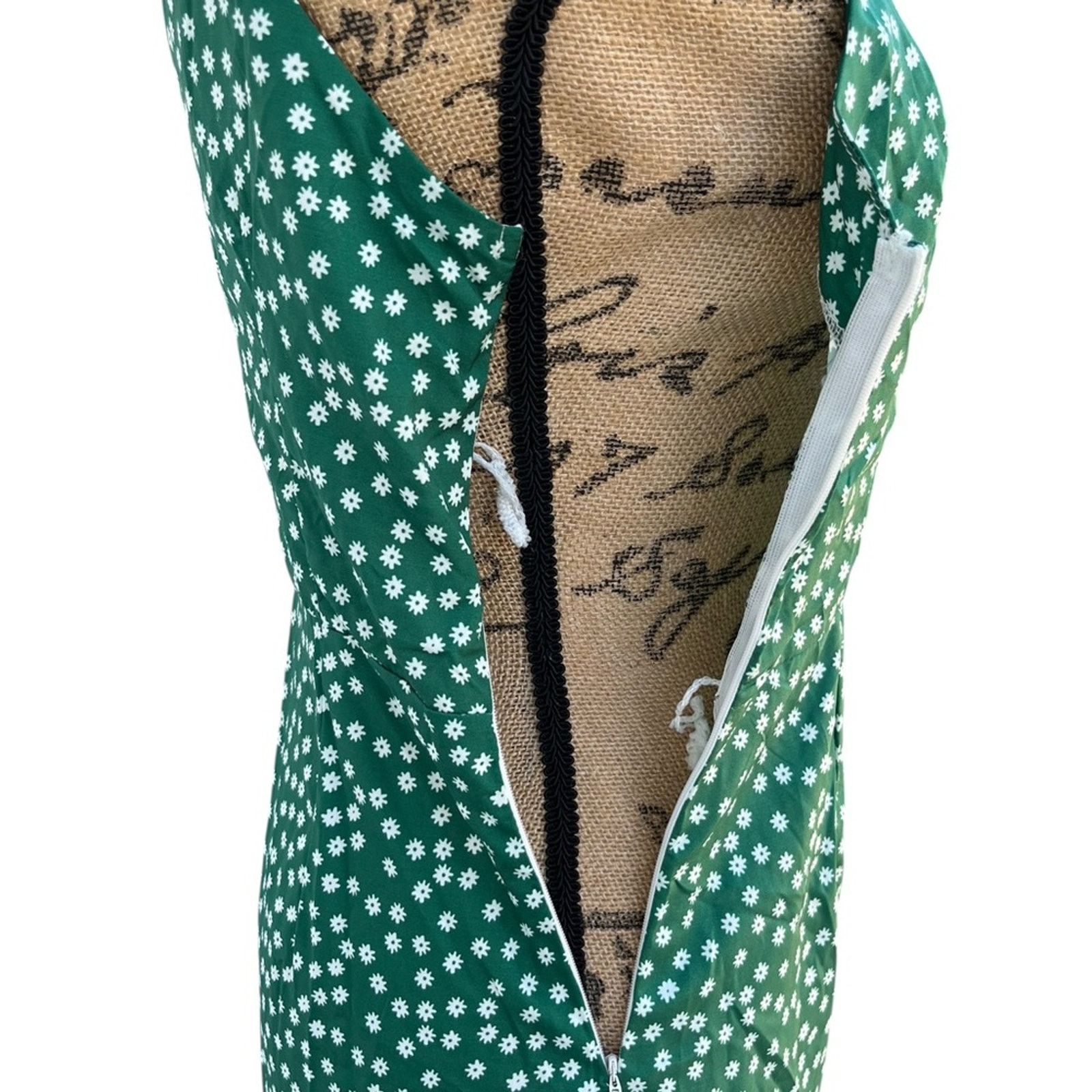 Other Green Polka Dot Dress Size S / US 4 / IT 40 - 4 Thumbnail