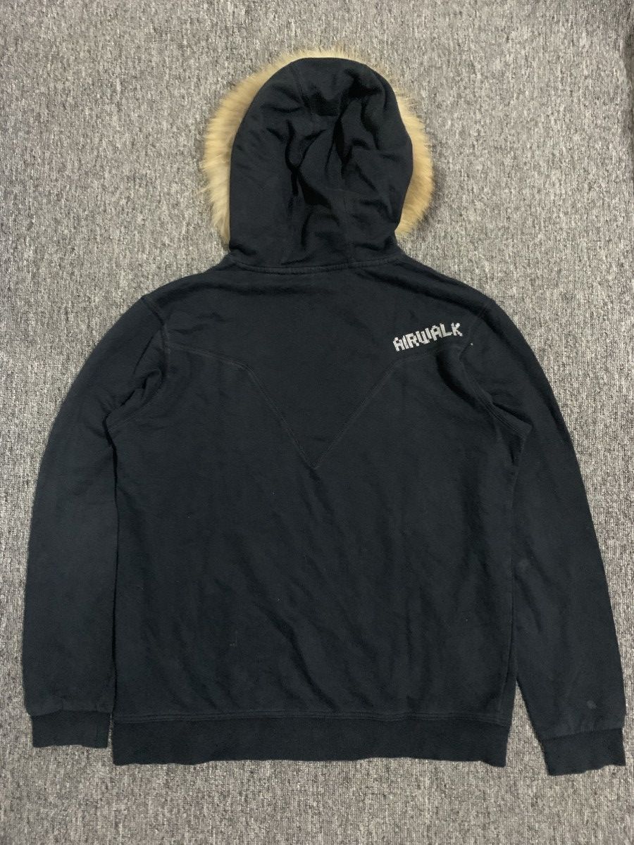 If Six Was Nine Airwalk Skate Black Faux Fur Hoodie Size US L / EU 52-54 / 3 - 3 Thumbnail
