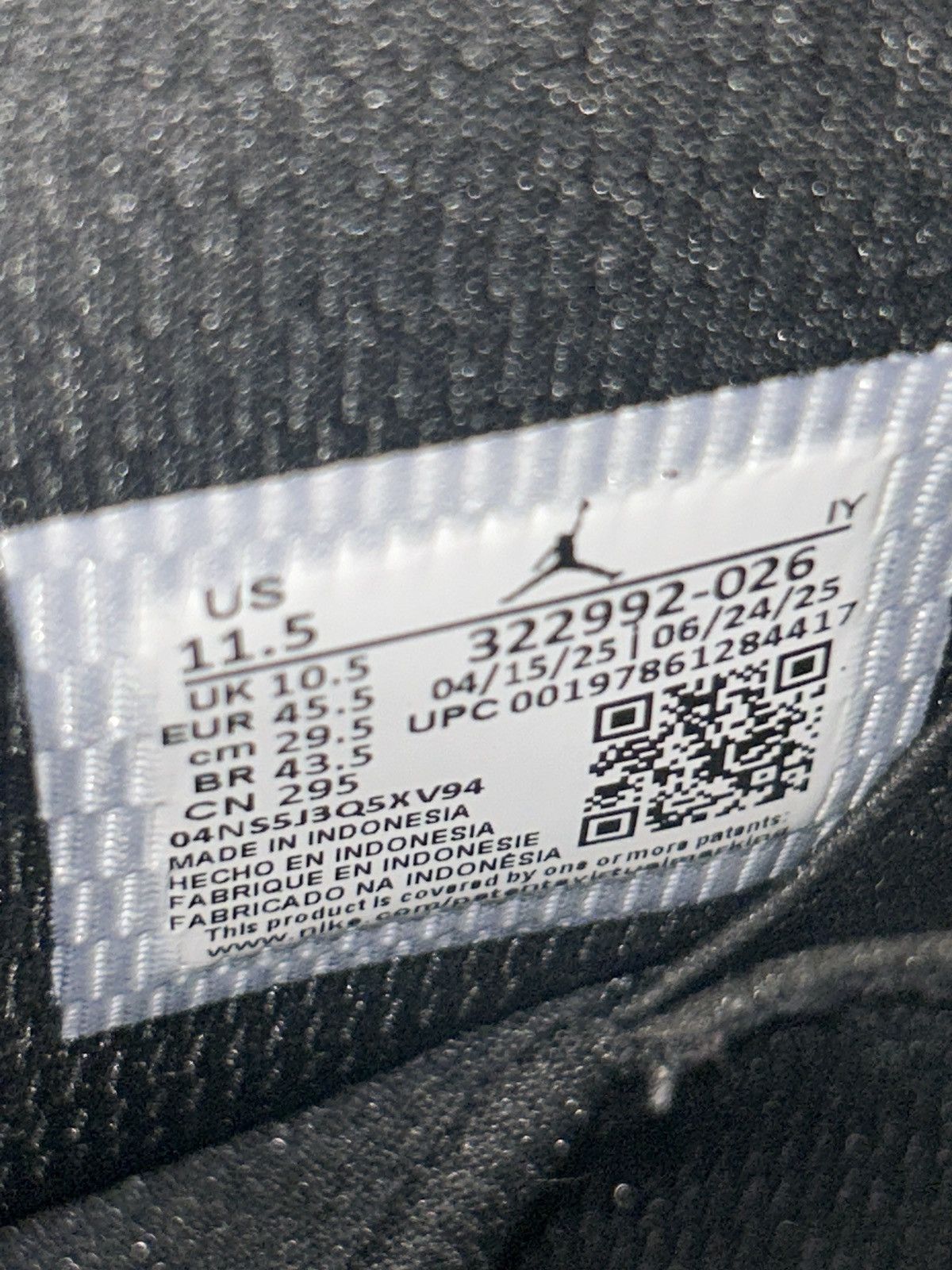 Jordan Brand Air Jordan 6 Rings ‘Black Infared’ Size US 11.5 / EU 44-45 - 6 Thumbnail