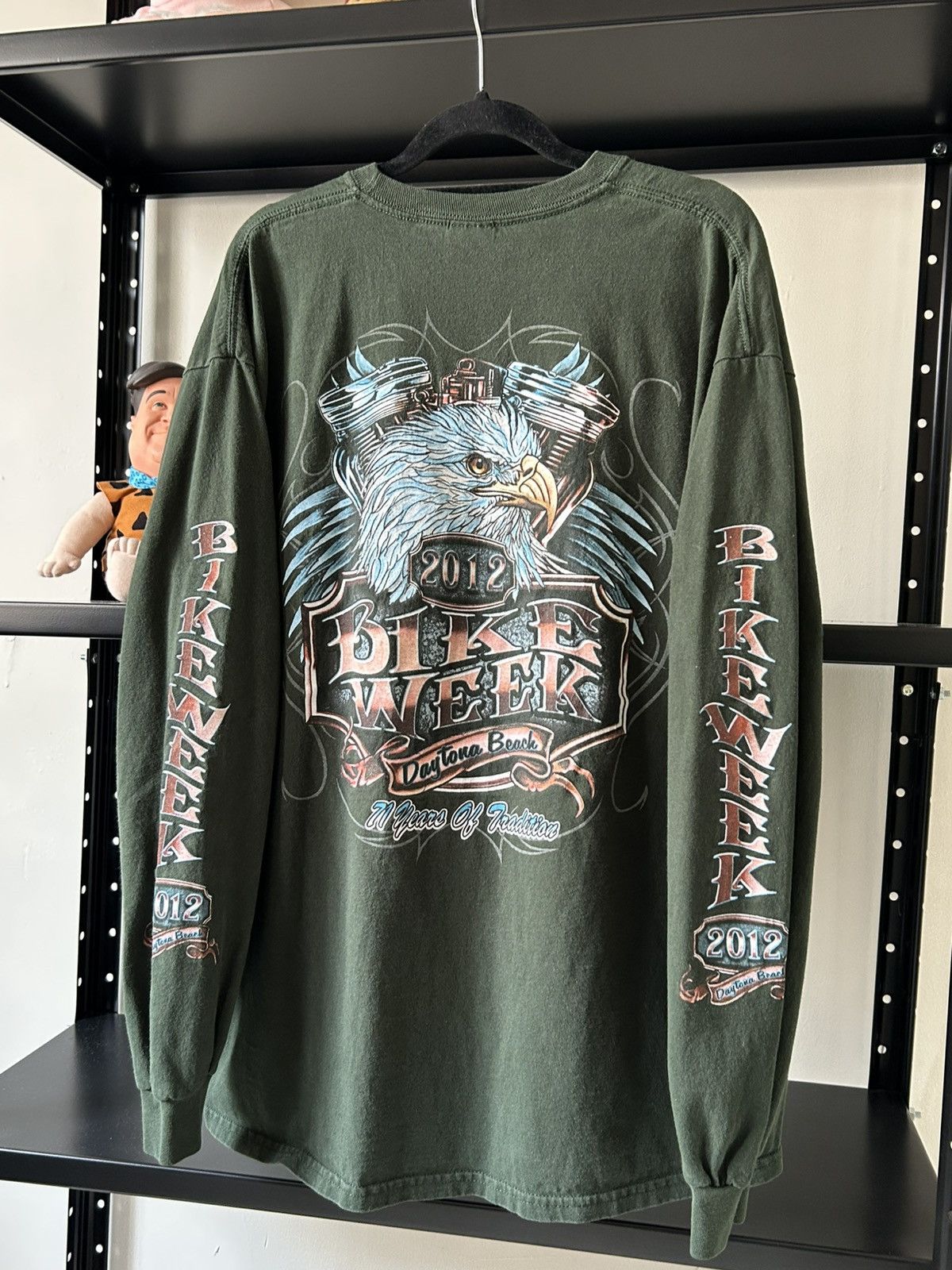 Harley Davidson 2012 Bike Week green long sleeve Size US XL / EU 56 / 4 - 1 Thumbnail