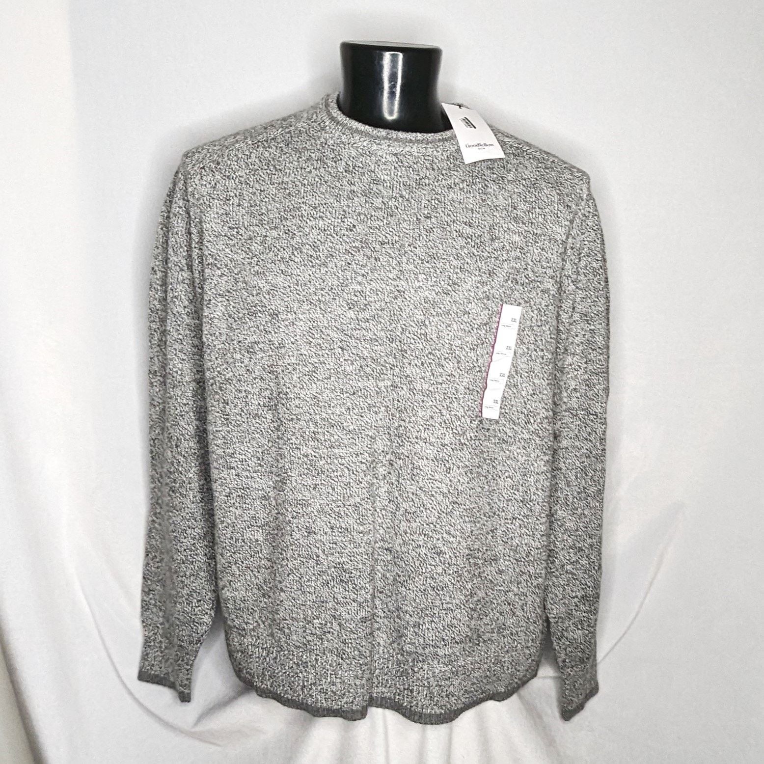 Target Basics Goodfellow & Co Men's Knit Crewneck Sweater Gray XXL NWT Size US XXL / EU 58 / 5 - 1 Thumbnail