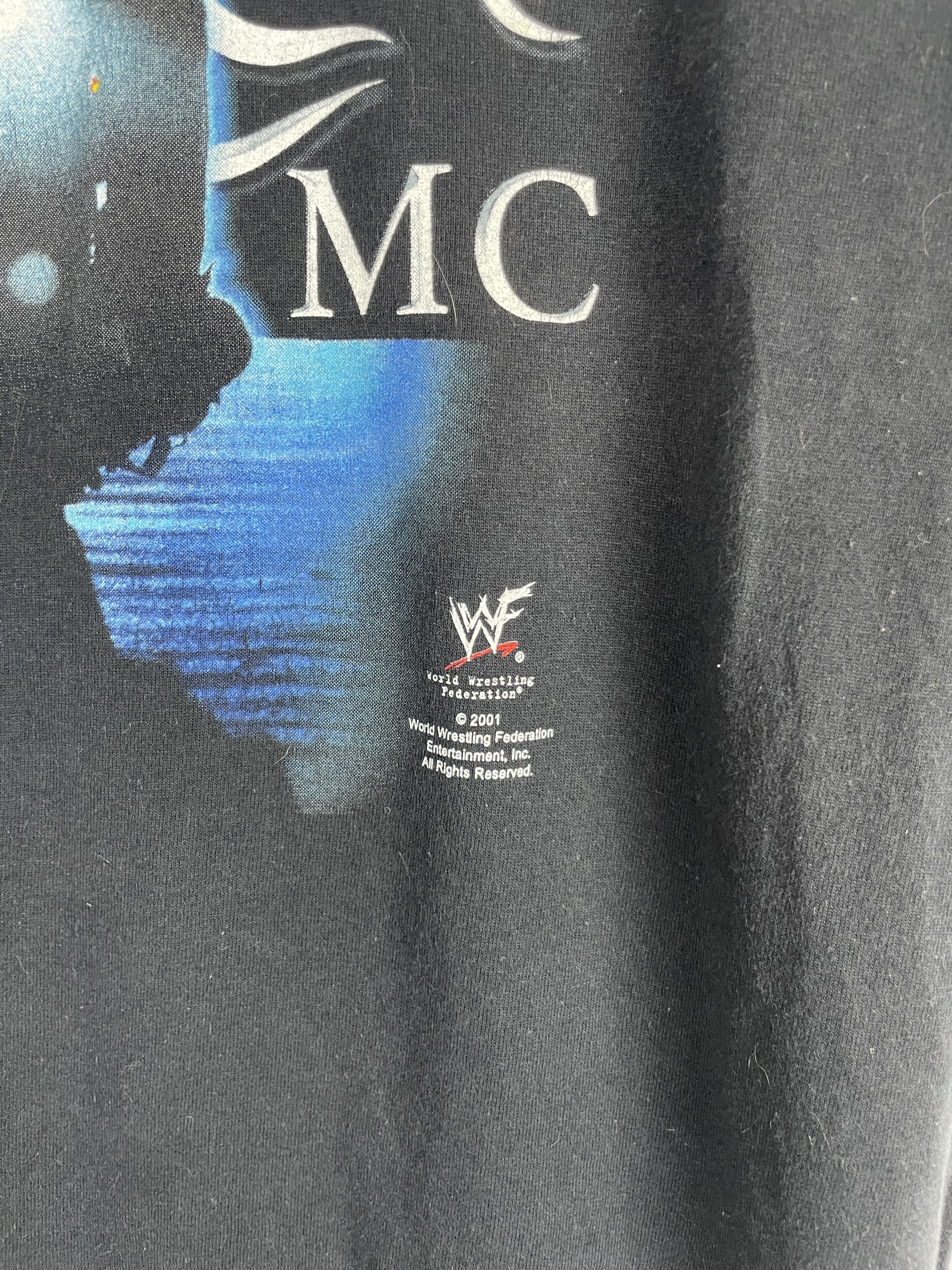 Vintage Vintage 2001 The Undertaker Biker ABMC WWE Black Tee Size US XL / EU 56 / 4 - 5 Thumbnail