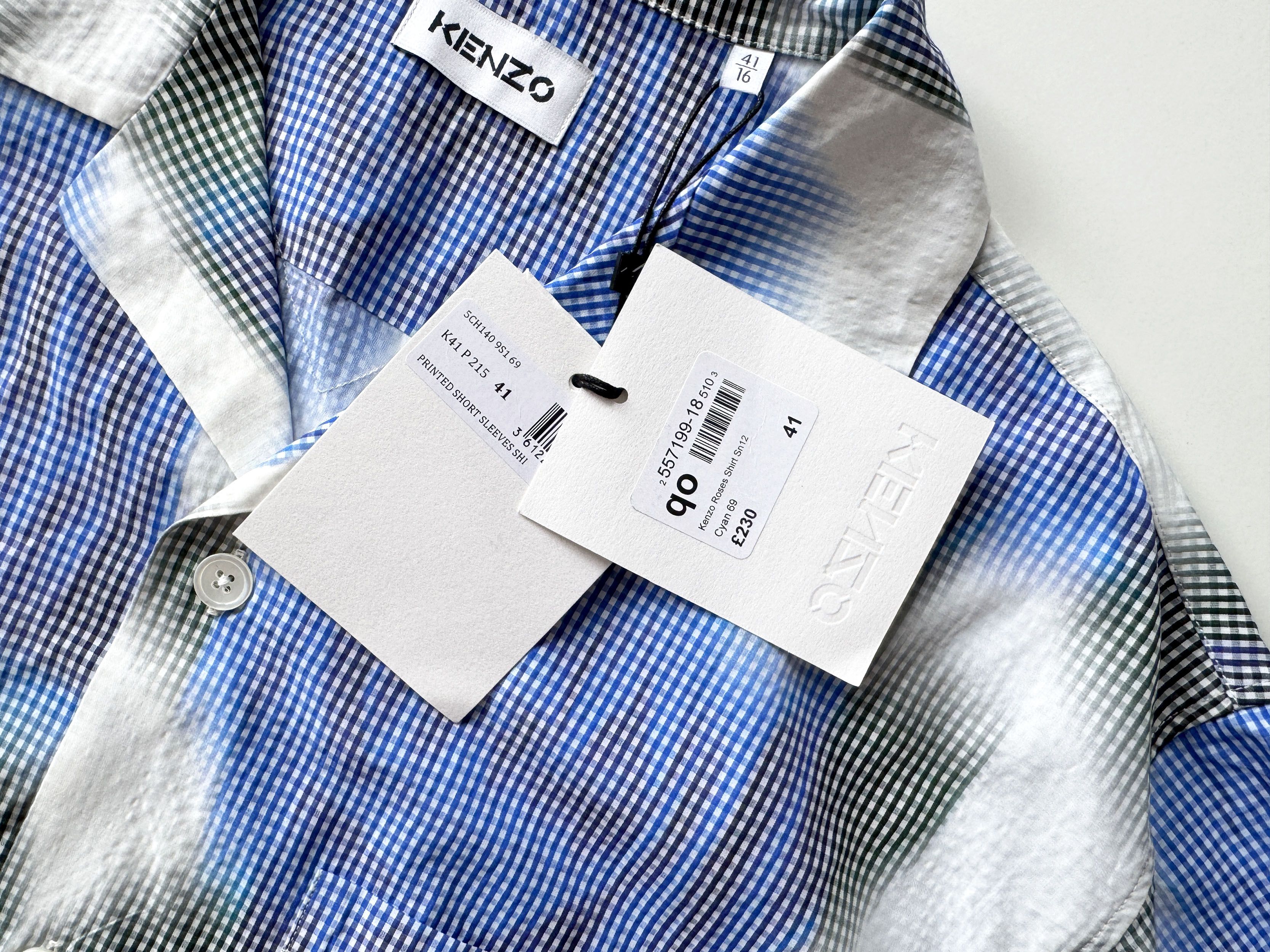 Kenzo Kenzo Shirt Size 41 / 16 NWT Size US L / EU 52-54 / 3 - 4 Thumbnail