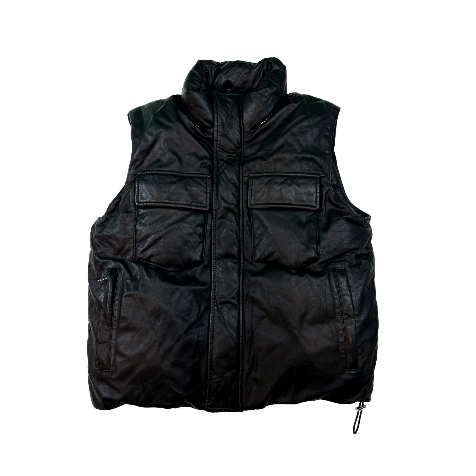 Amiri Amiri Vest Black Leather Jacket Size M / US 6-8 / IT 42-44 - 1 Thumbnail