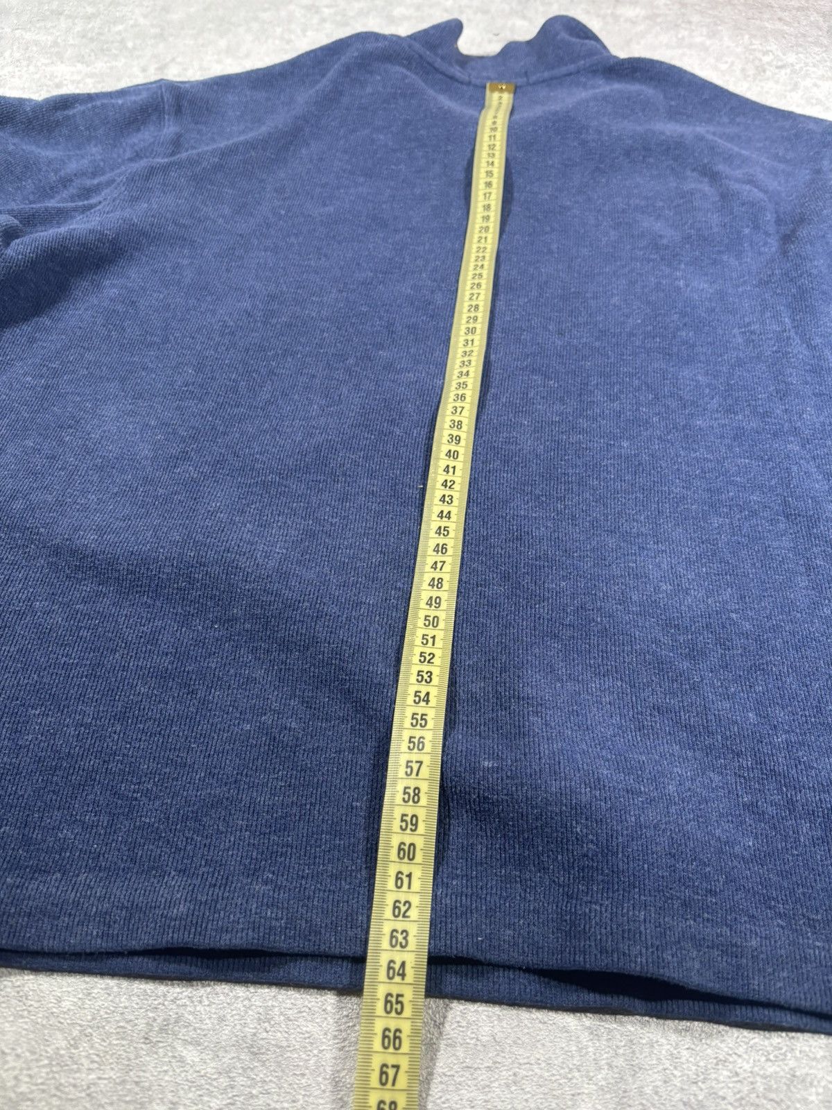 Polo Ralph Lauren Polo Ralph Lauren Vintage Navy Quarter-Zip Knit Sweatshirt Size US L / EU 52-54 / 3 - 6 Thumbnail