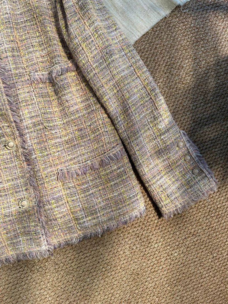Chanel Chanel 04P Four-pocket waterfall tweed tassel edge round-n Size M / US 6-8 / IT 42-44 - 3 Thumbnail