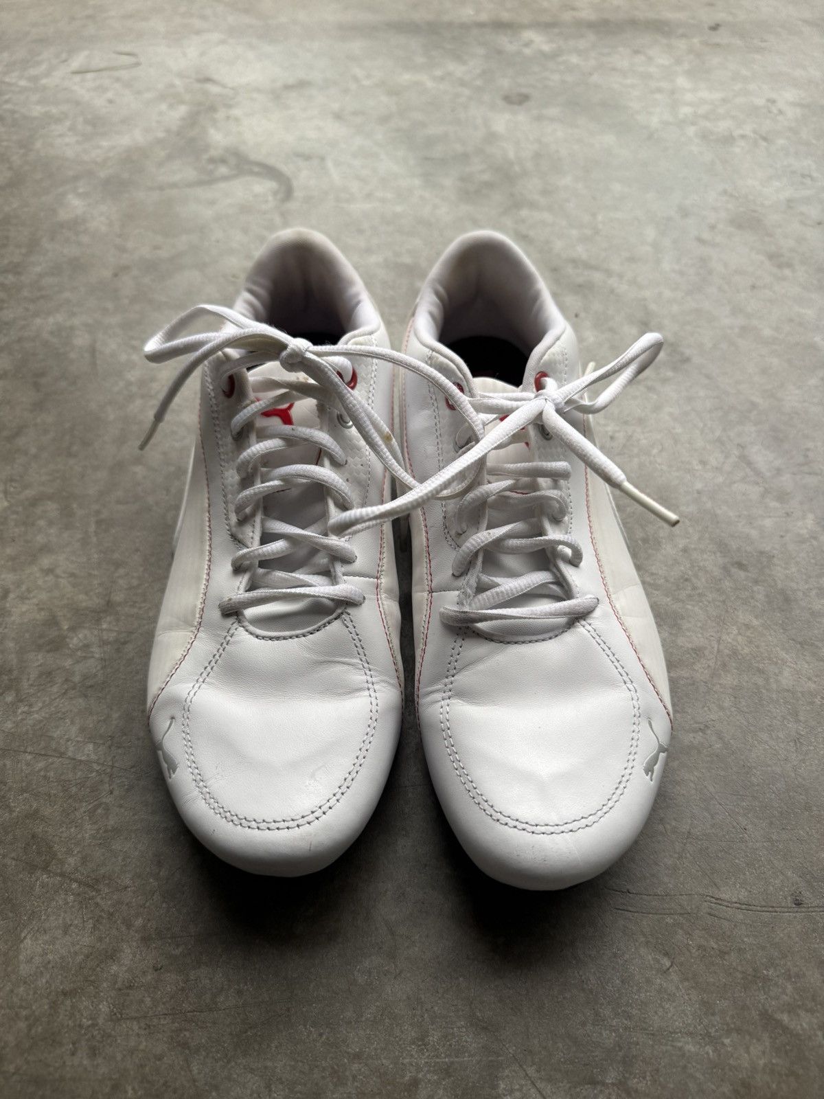Vintage Vintage White Puma Ferrari Low Top Leather Casual Sneaker Size US 8.5 / IT 38.5 - 3 Thumbnail