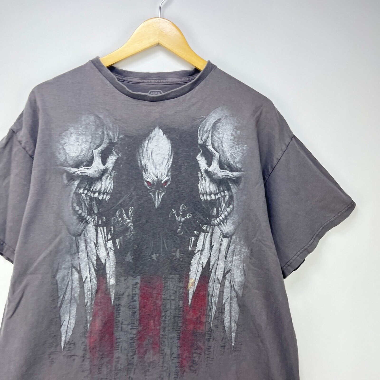 Vintage Vintage Y2K MMA Elite Skull Alien Faded T Shirt XL Size US XL / EU 56 / 4 - 2 Thumbnail