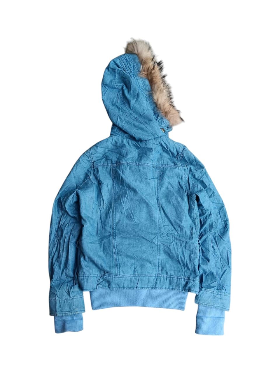 Japanese Brand Natural fit fur raccoon denim ifsixwasnine style jacket Size US M / EU 48-50 / 2 - 12 Thumbnail