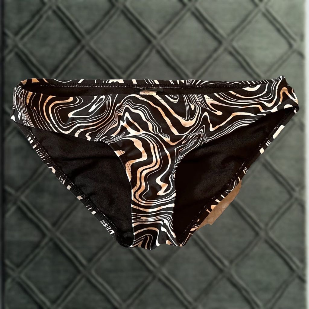 Old Navy Old Navy Bikini Bottom Women's XS Hipster Swim B&W Swirl black white Size 26" / US 2 / IT 38 - 1 Thumbnail