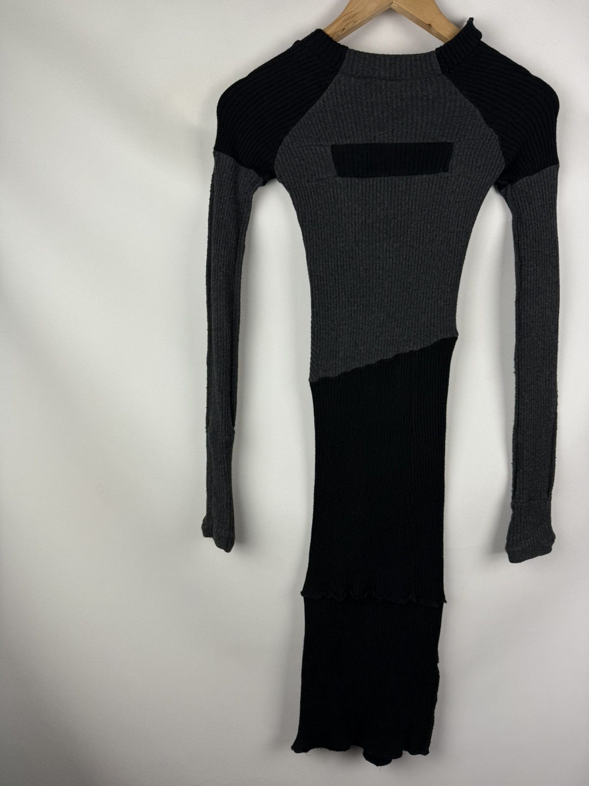 Demobaza Demobaza Avant-garde Ribbed Bodycon LS Sweater Dress Size S / US 4 / IT 40 - 15 Thumbnail