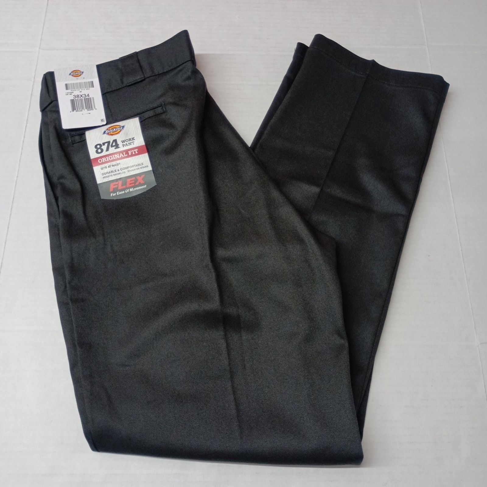 Dickies Dickies 874 Mens Original Fit Classic Work Pants 38x34 Black Size US 38 / EU 54 - 1 Thumbnail