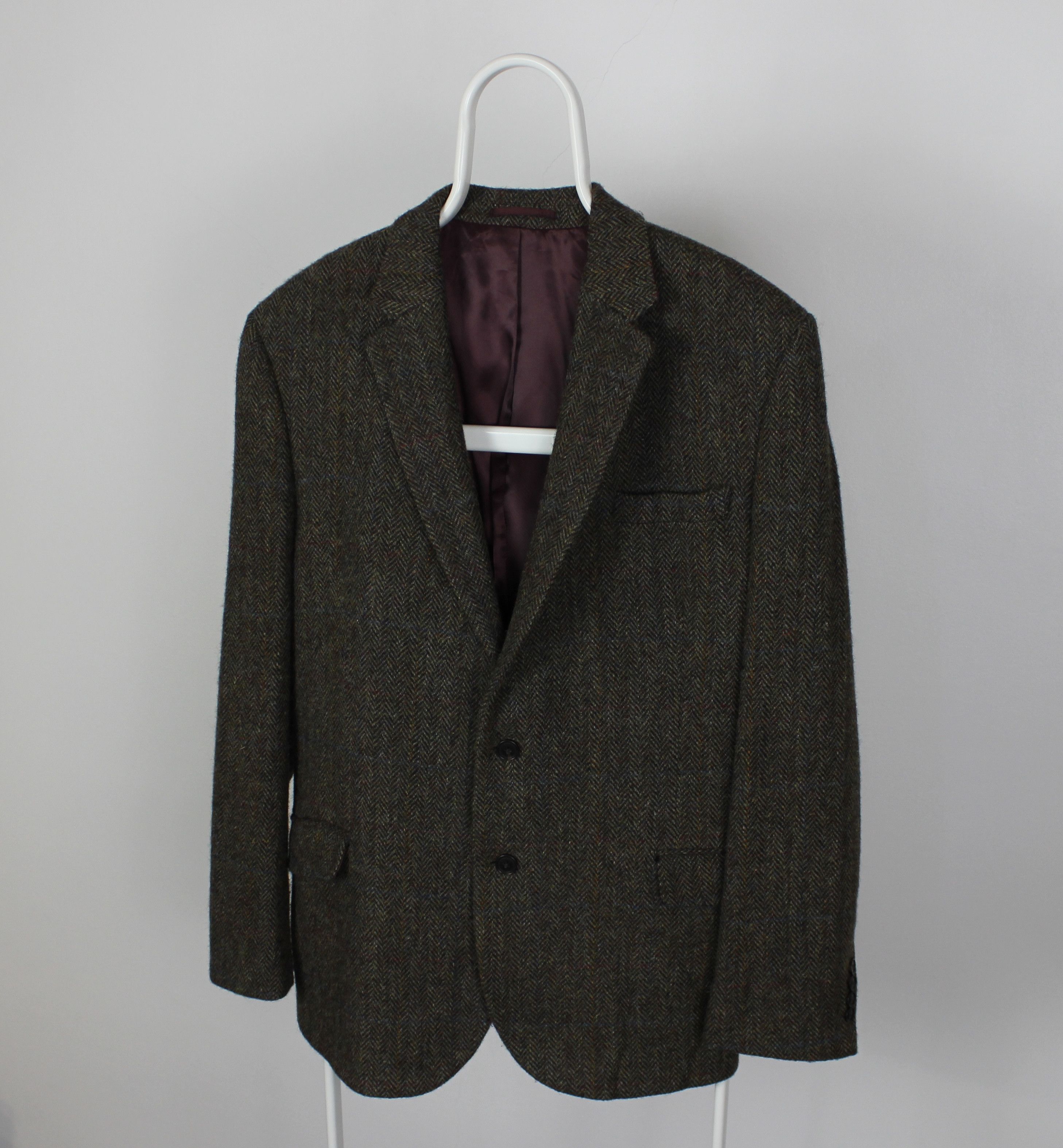 Harris Tweed Harris Tweed blazer men wool M L green olive Size 48R - 1 Thumbnail
