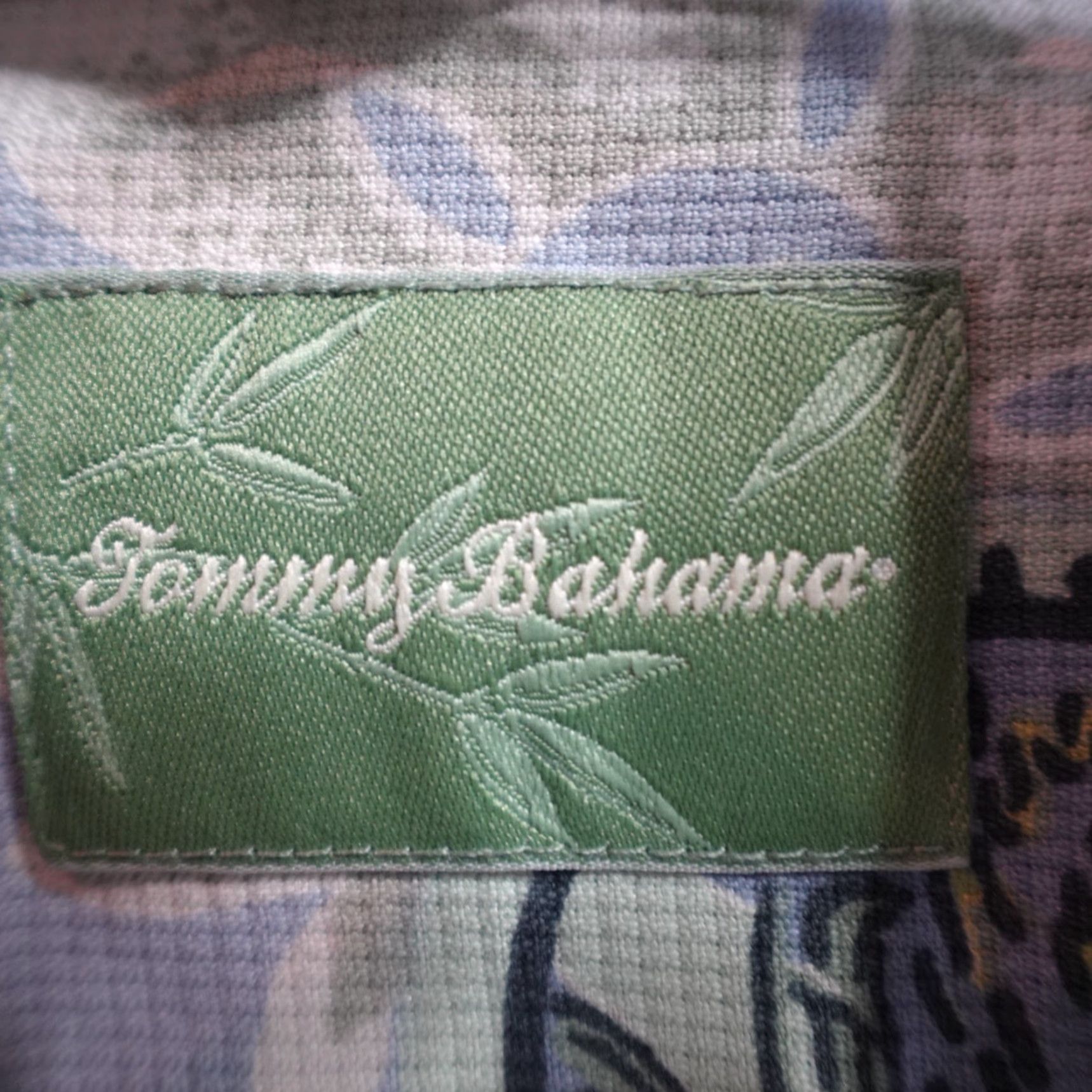 Tommy Bahama Tommy Bahama Shirt L Blue Silk Plaid Short Sleeve Button-Up Collared 100% Silk Mens Size US L / EU 52-54 / 3 - 3 Thumbnail