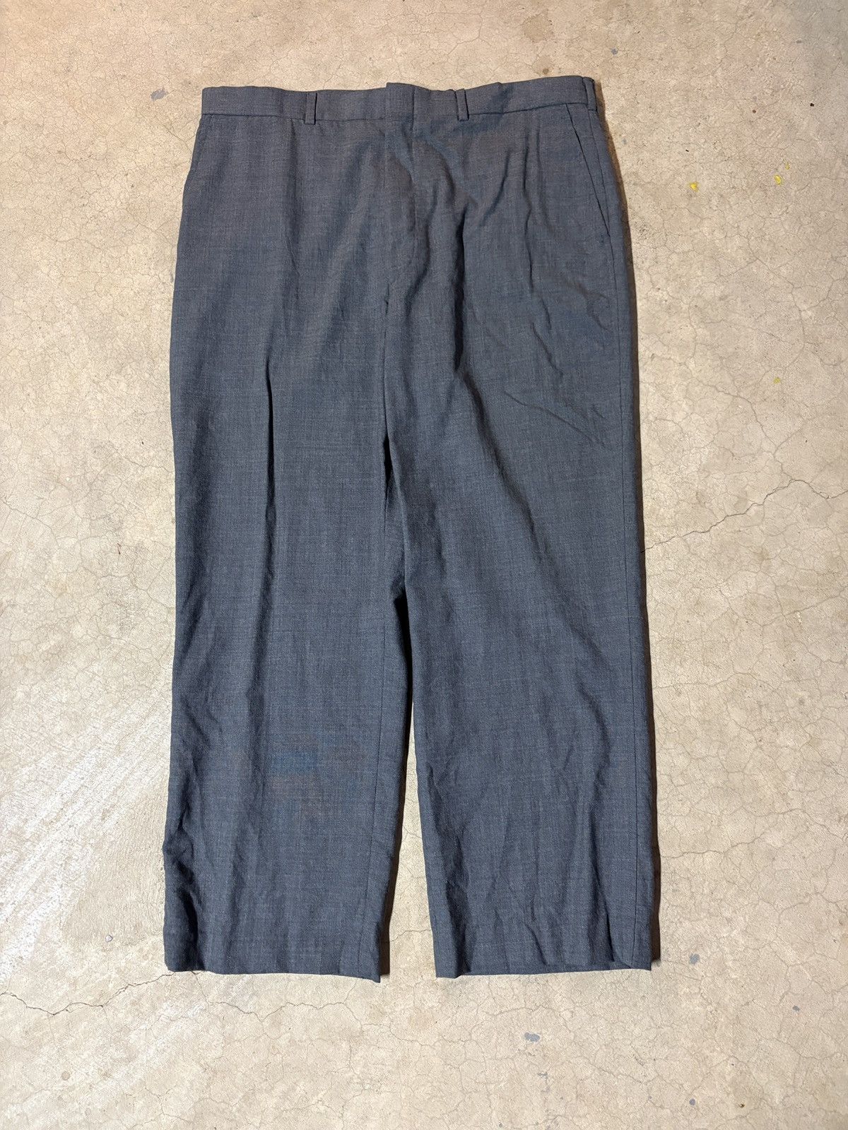 Lands' End Vintage 90’s Lands’ End Wool Slacks Pants Gray Made In USA Size US 38 / EU 54 - 1 Thumbnail