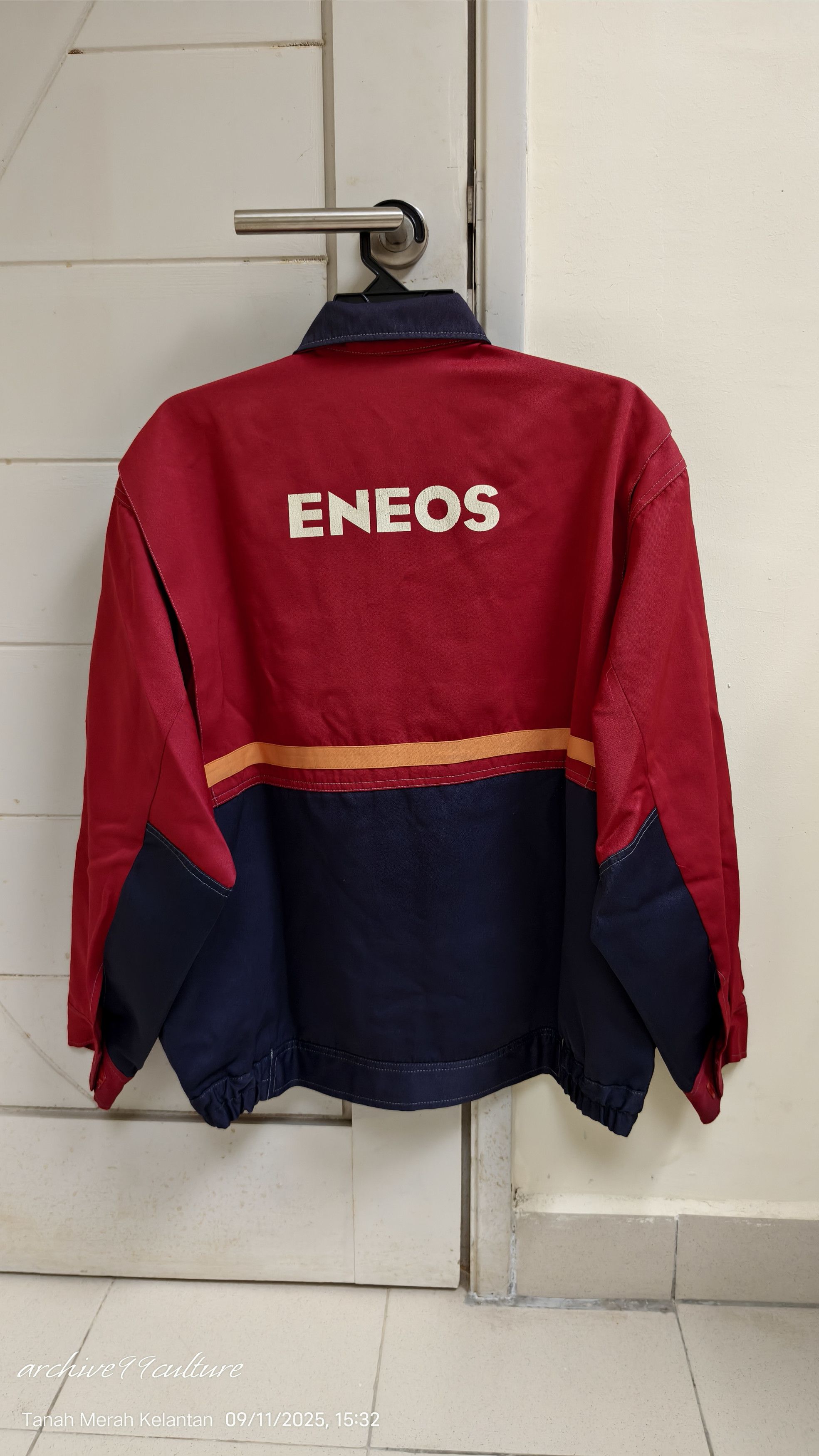 Mostly Heard Rarely Seen Vintage JDM Japan ENEOS Gas Heavy Duty Jacket Size US XL / EU 56 / 4 - 2 Thumbnail