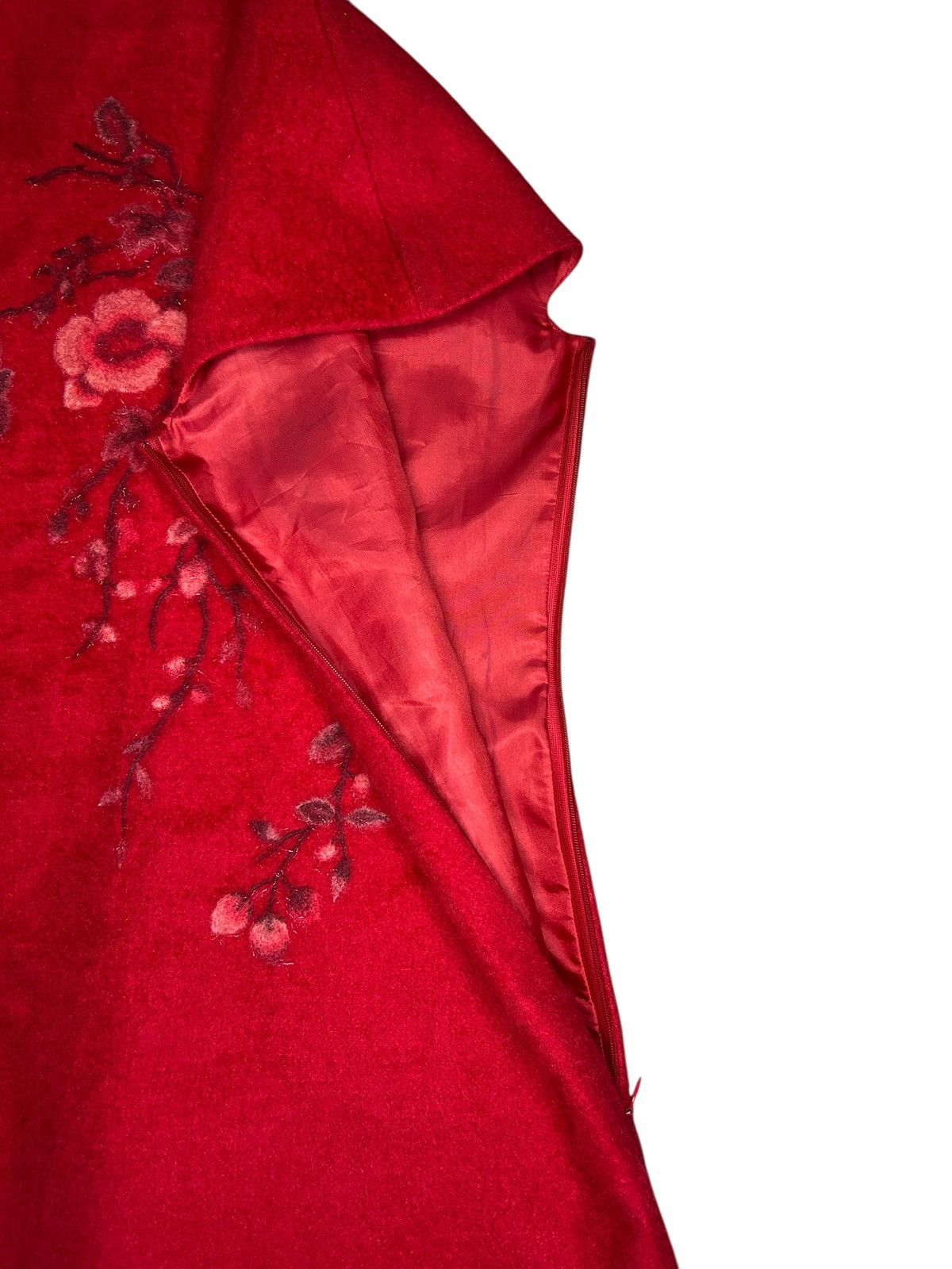 Vivienne Tam 90s Wool Floral Dress Size XS / US 0-2 / IT 36-38 - 7 Thumbnail
