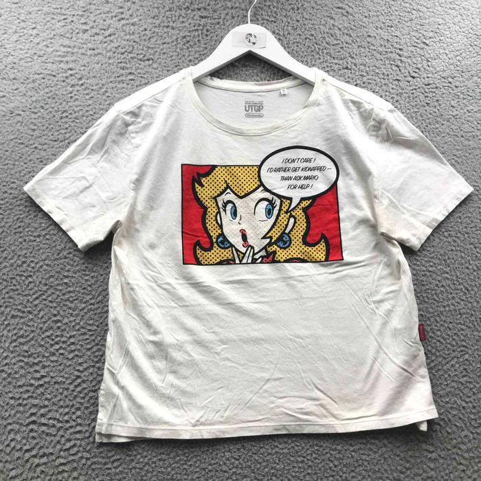 Uniqlo Uniqlo Nintendo T-Shirt Women's XS Short Sleeve Princess Peach  Graphic White