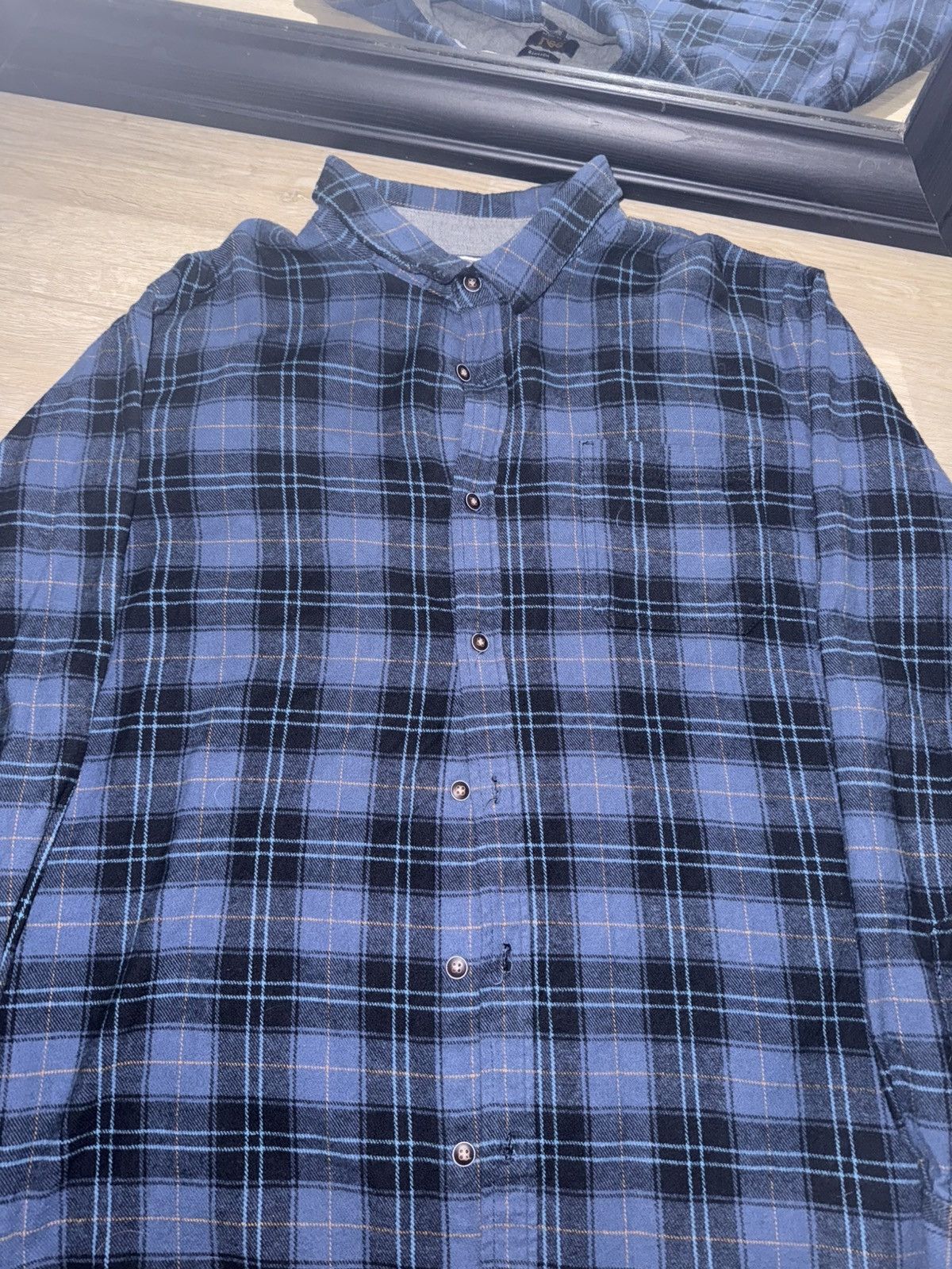 Lee × Vintage Vintage / Y2K Lee Flannel Button Up Size US XXL / EU 58 / 5 - 3 Thumbnail