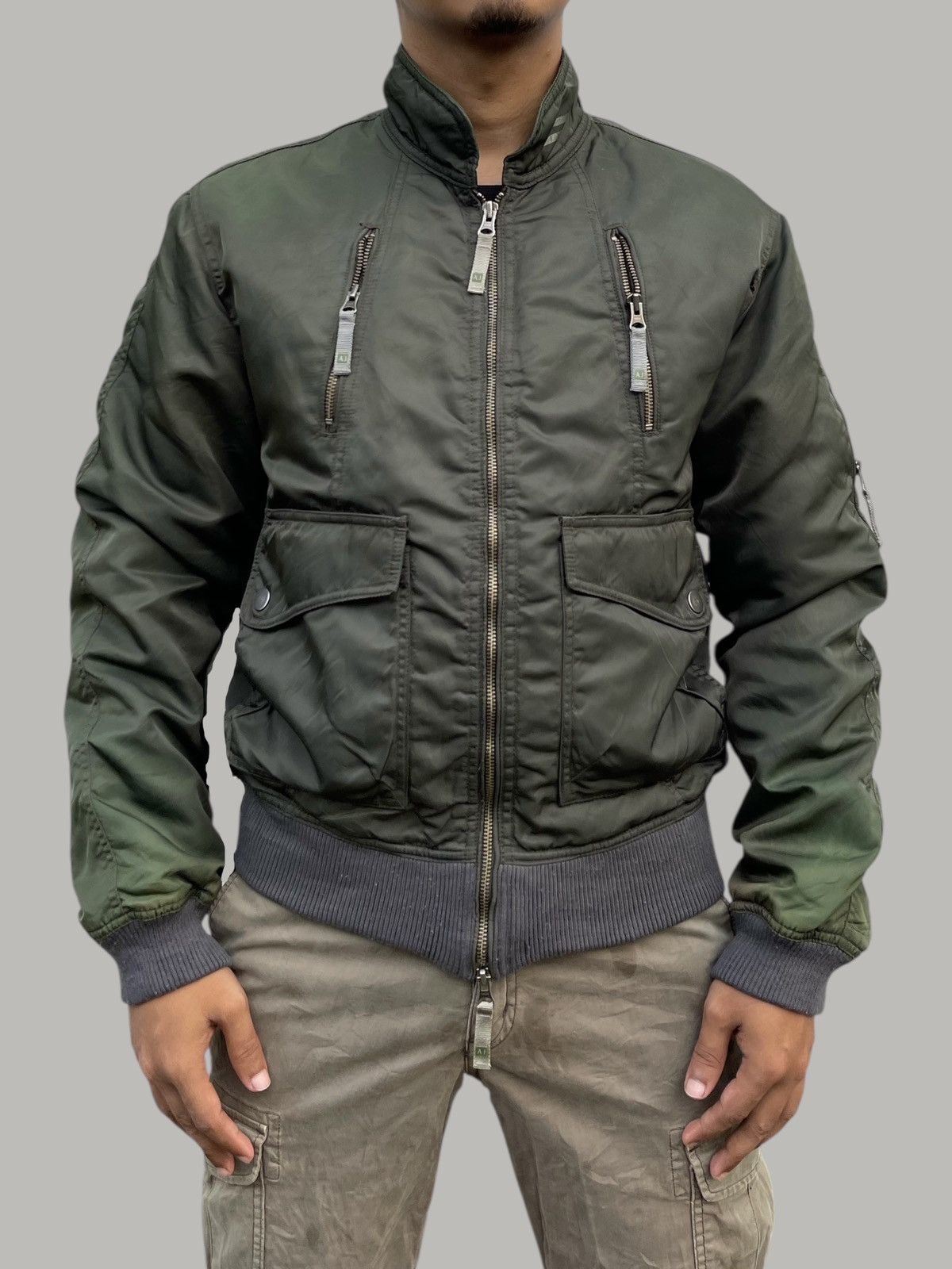 ジャケット・アウター GIORGIO ARMANI Vintage flight jacket Vintage FW 88/89 Emporio Armani Shearling Flight Bomber