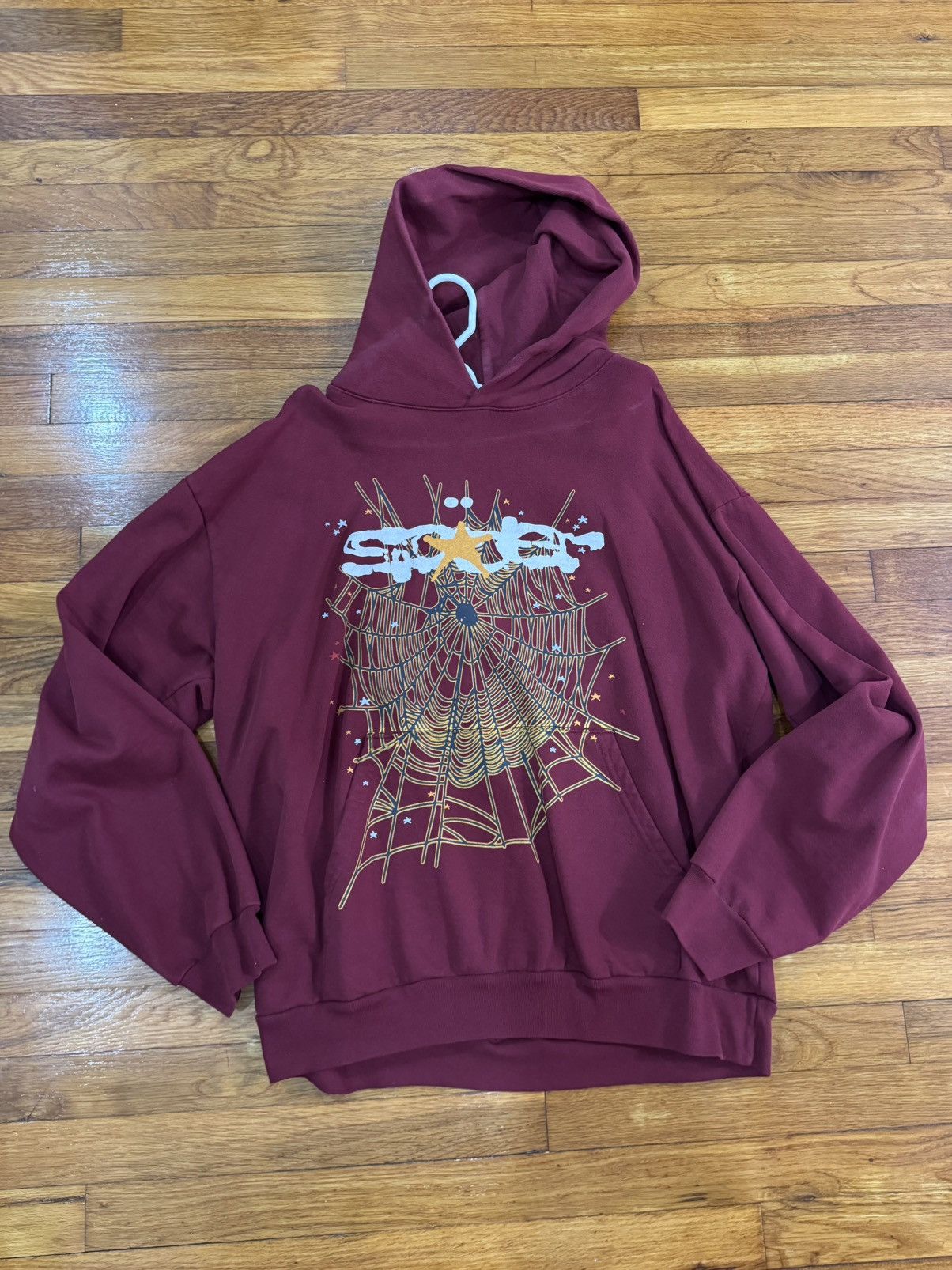 Sp5der Maroon Sp5der Hoodie Size US XL / EU 56 / 4 - 1 Thumbnail