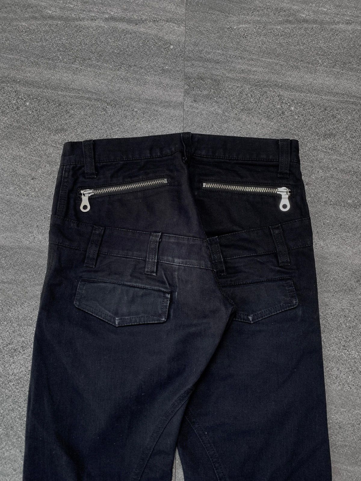 Issey Miyake FREE TAX! 2000s Double Waisted Flared Denim Jeans - 29” Size US 29 - 8 Thumbnail
