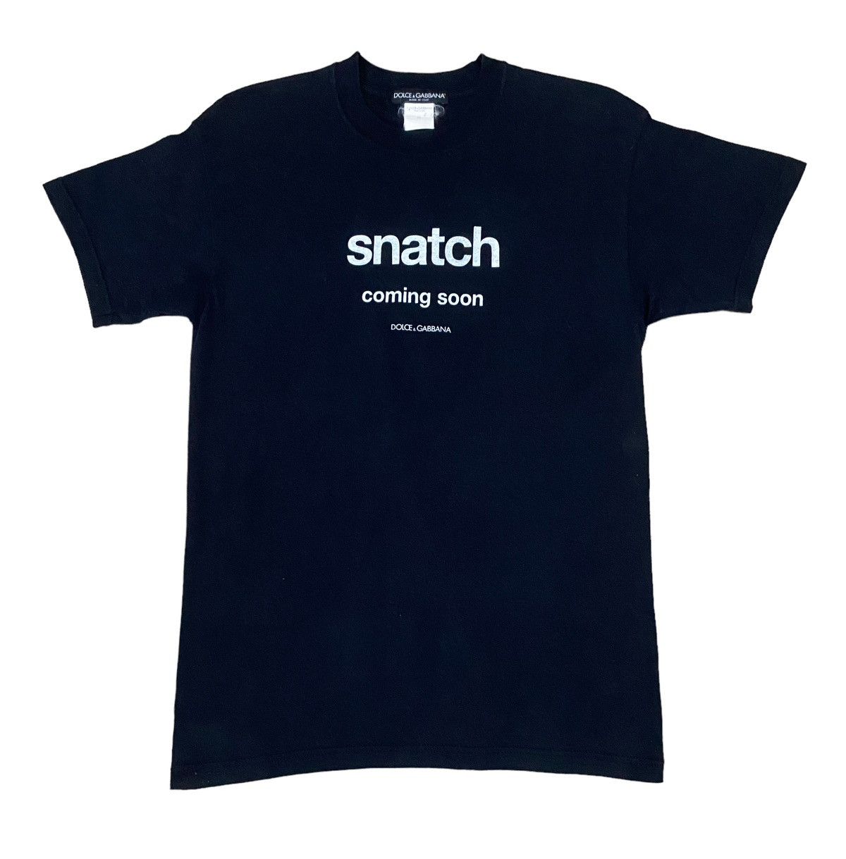 image of Dolce Gabbana x Movie Very Vintage Dolce & Gabbana Movie Snatch T-Shirt 2000S in Black (Size Medium