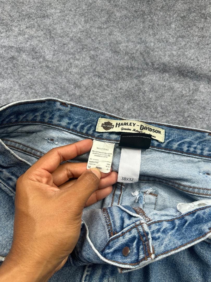 Harley Davidson HARLEY DAVIDSON BLUE JEANS Size US 38 / EU 54 - 7 Thumbnail