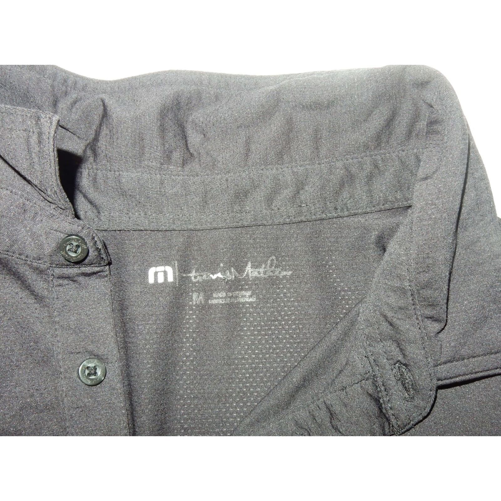 TravisMathew Travis Mathew Polo Shirt Men M Solid Black Short Sleeve Polyester Polo Shirt Men M Black Travis Mathew Polo Shirt Size US M / EU 48-50 / 2 - 4 Thumbnail