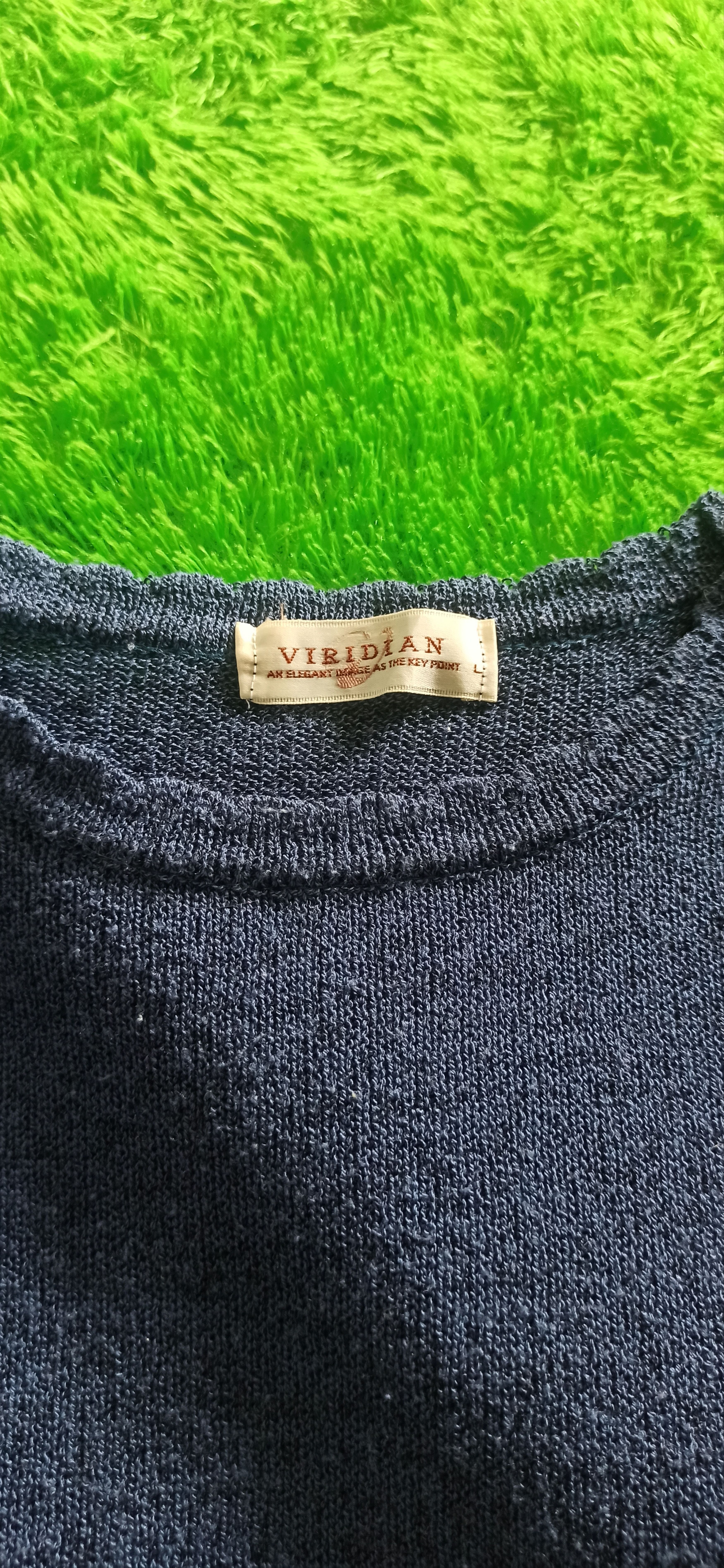 Japanese Brand Viridian Elegant Knitwear Size S / US 4 / IT 40 - 5 Thumbnail
