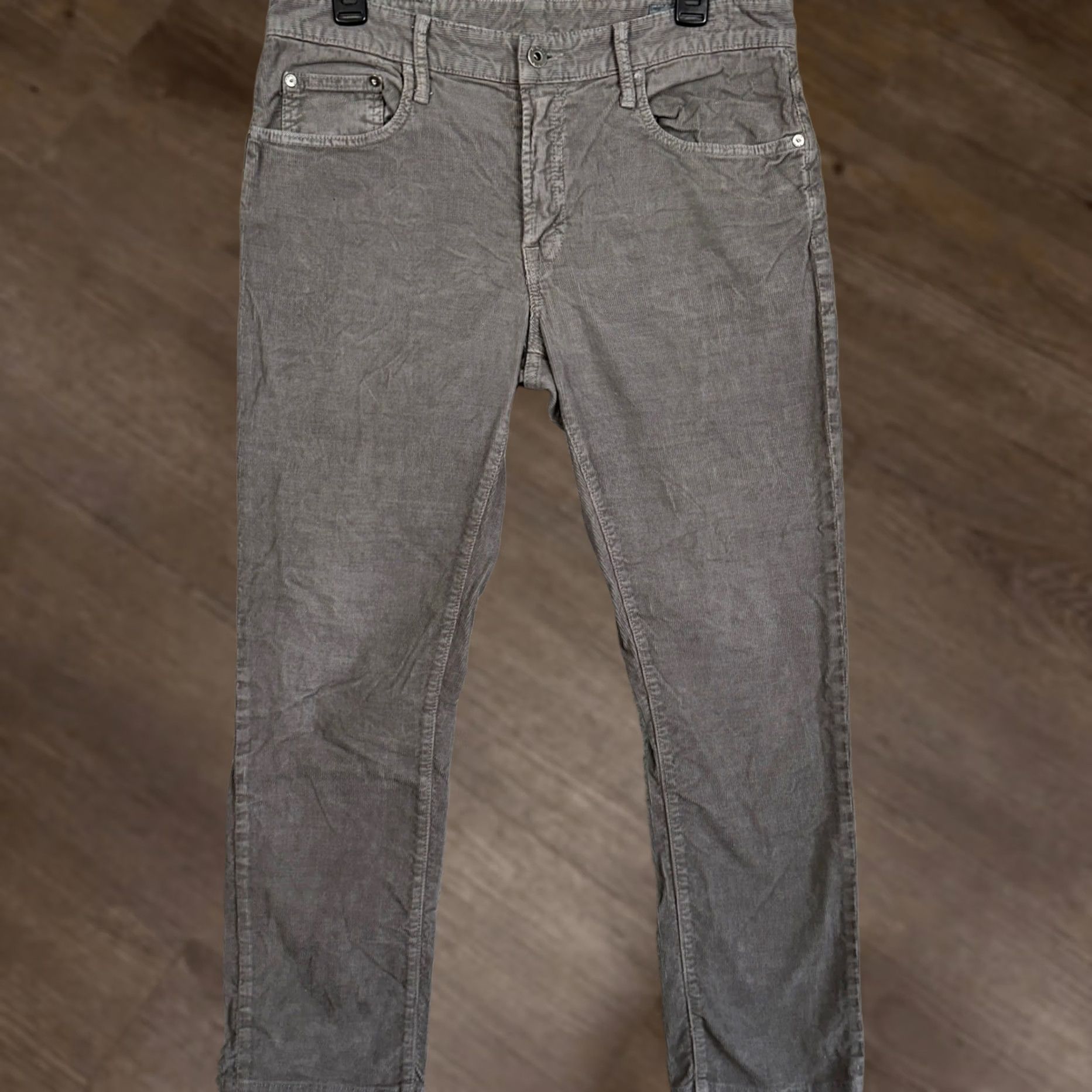 Bonobos Bonobos Pants Mens 32X30 Grey Tailored French Corduroy Chino Stretch Made In USA Size US 32 / EU 48 - 1 Thumbnail