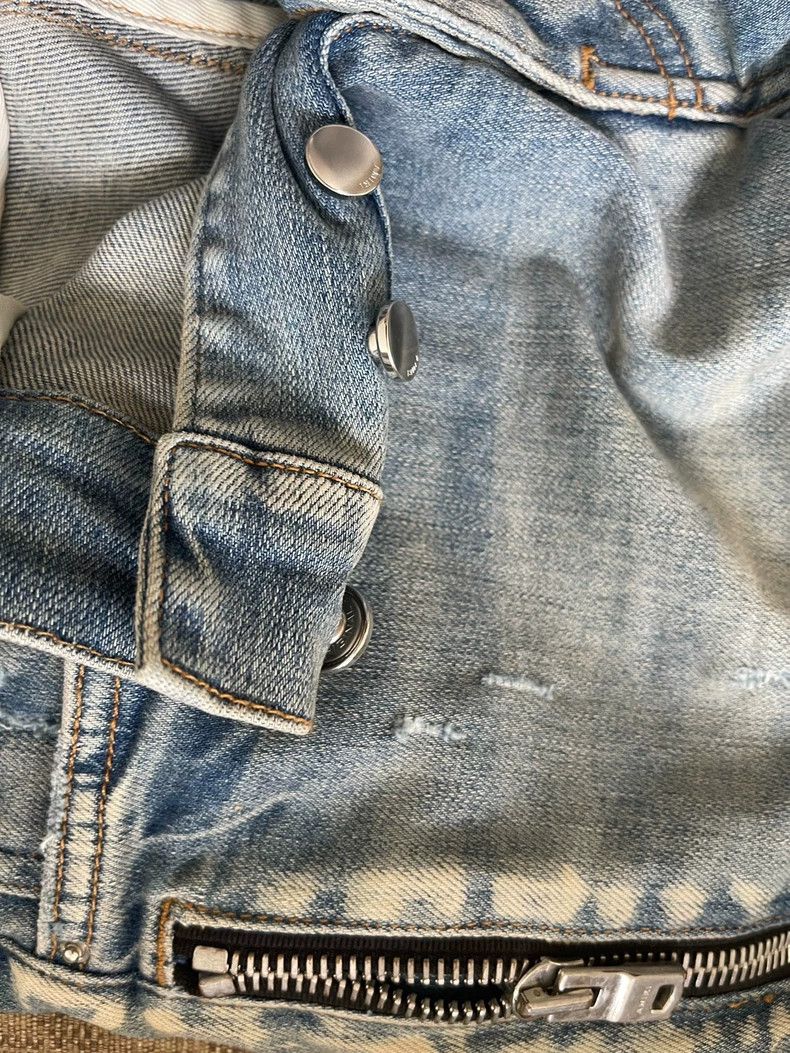 Amiri Amiri Blue jeans, zippered leather jeans 2501-Nextarrow Size US 30 / EU 46 - 4 Thumbnail