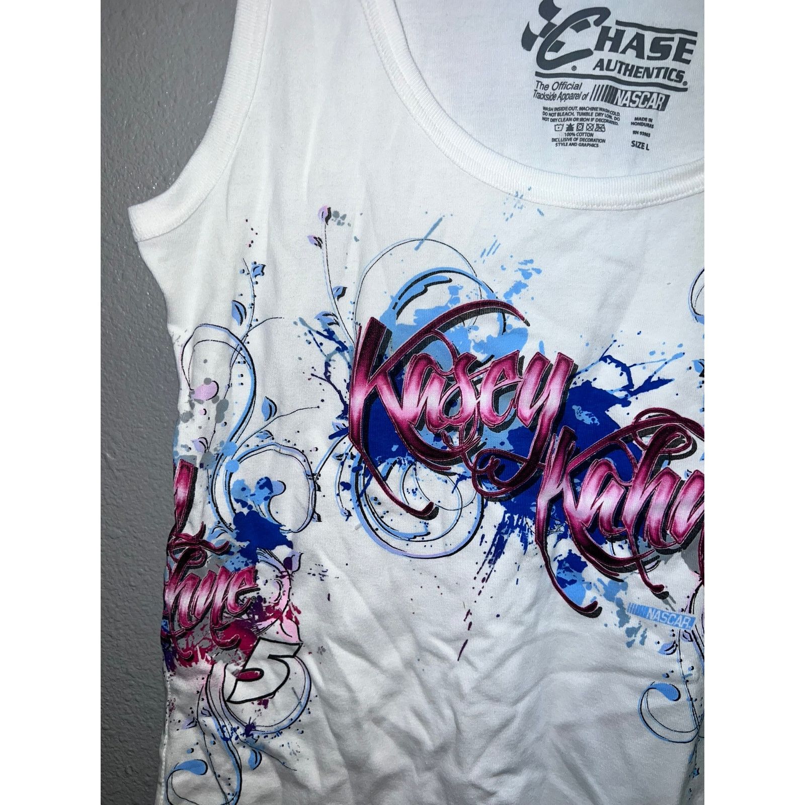 NASCAR Womens Nascar Sleeveless Shirt Kasey Kahne Top Tank Large Size L / US 10 / IT 46 - 3 Thumbnail