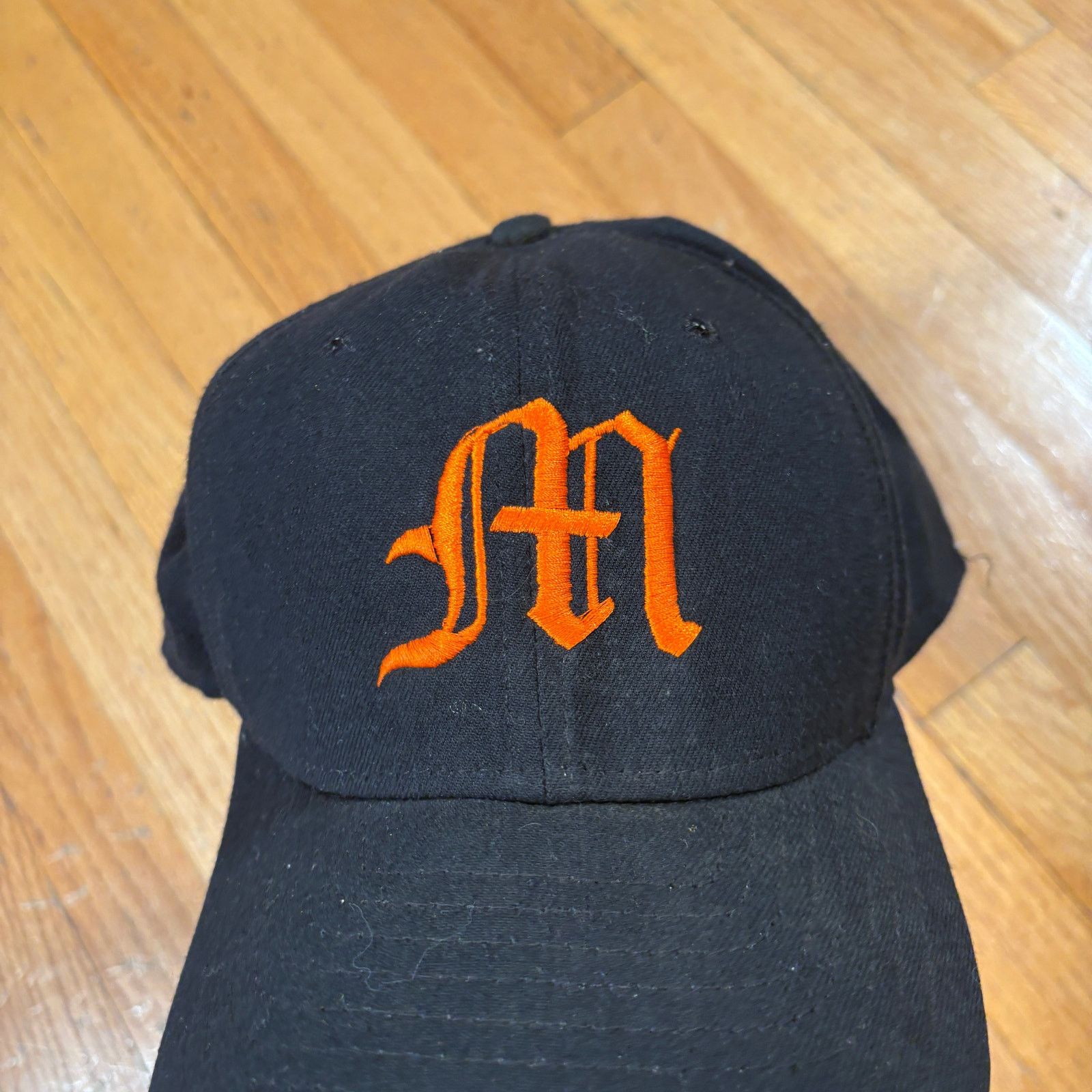 Vintage Vintage 90s Wool New Era Old English M Hat Size ONE SIZE - 2 Thumbnail