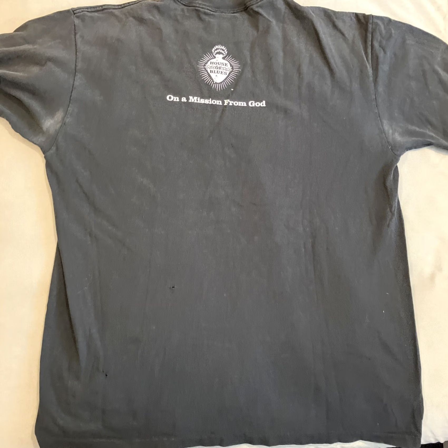 Vintage VINTAGE House of Blues T-Shirt XL Black Short Sleeve Crew Neck Logo The Blues Brothers Single Stitch Knit Cotton Mens Logo Movie 80s 90s Size US XL / EU 56 / 4 - 6 Thumbnail