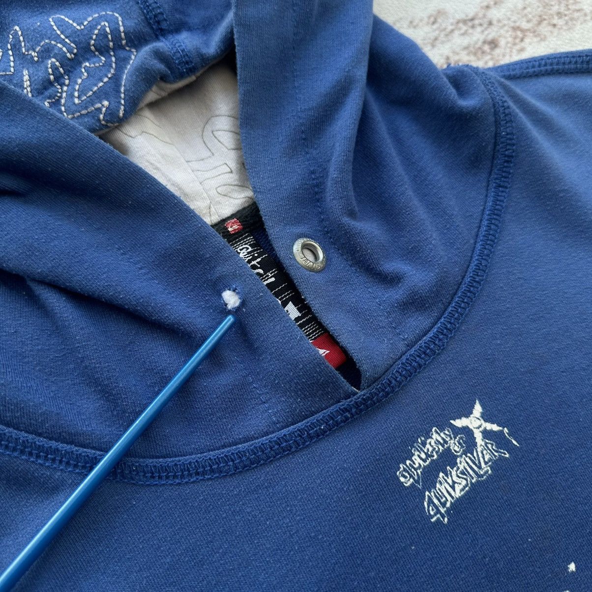 Quicksilver VINTAGE QUICK SILVER SURF&SNOWBOARD EMBROIDERY LOGO HOODIE Size US L / EU 52-54 / 3 - 8 Thumbnail