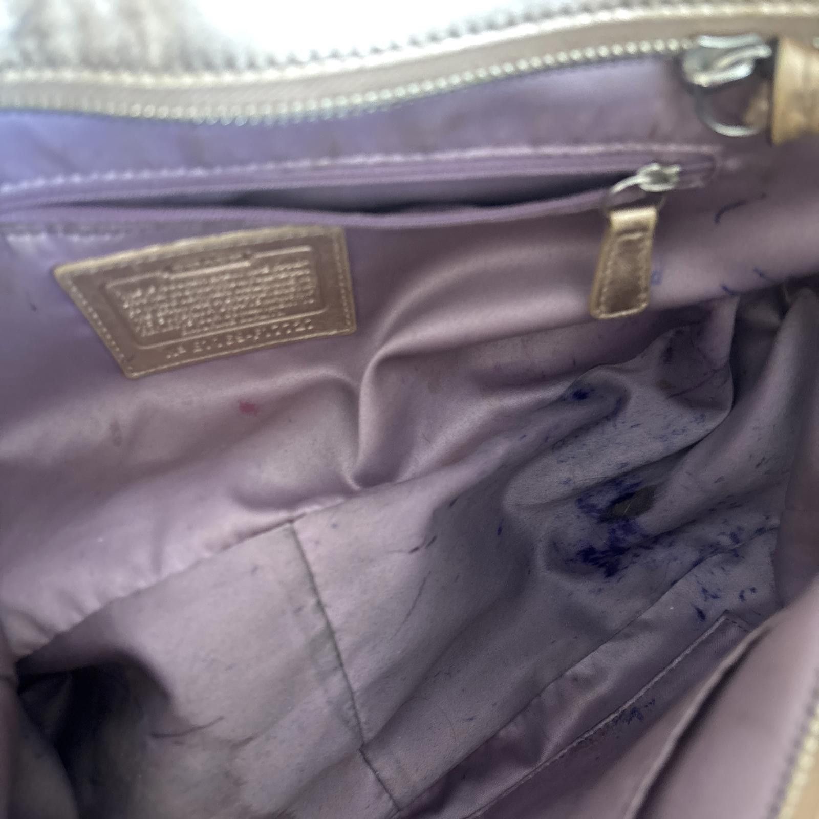 Coach vintage coach gold monogram tote purse Size ONE SIZE - 8 Thumbnail