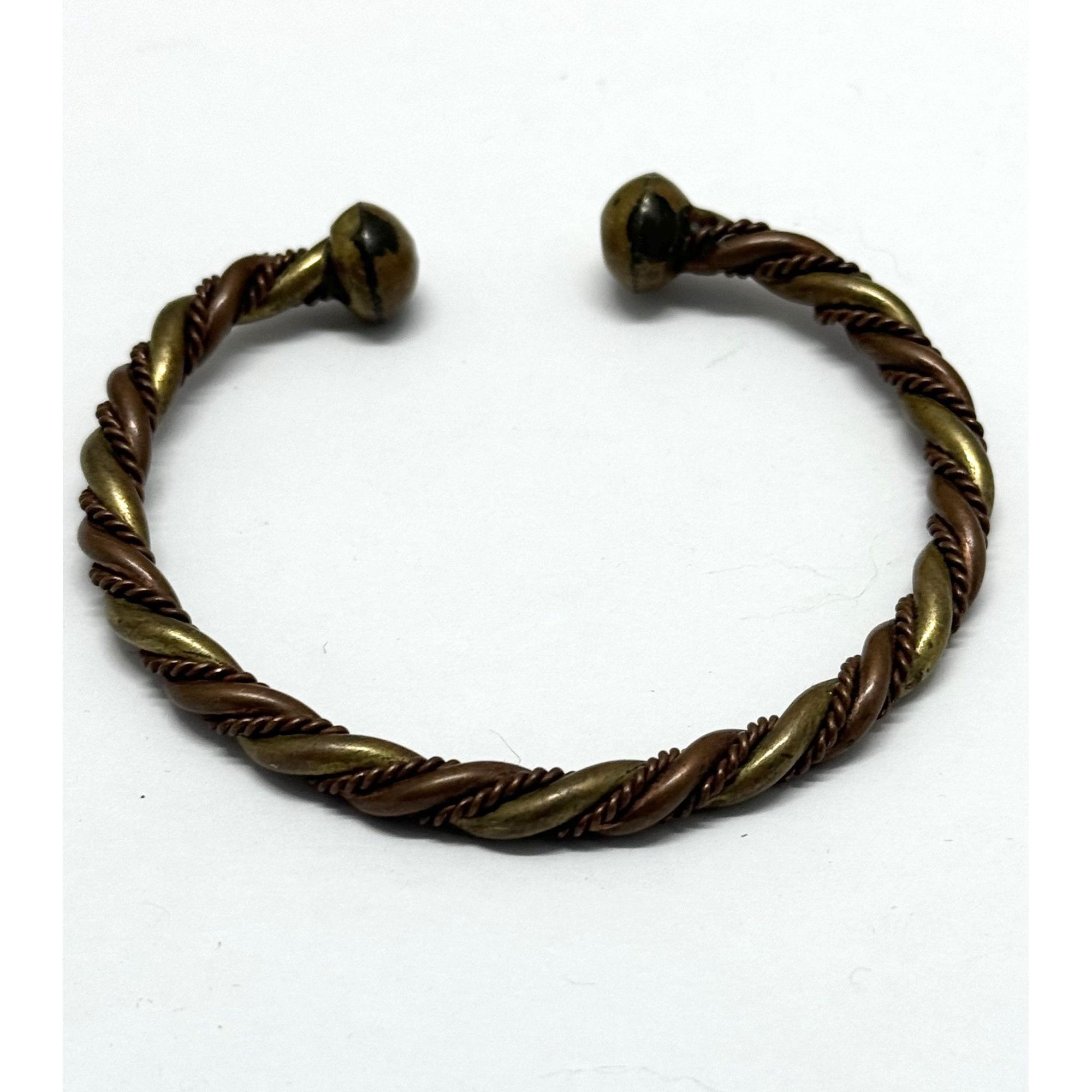 Vintage Vintage copper woven bangle bracelet cuff Size ONE SIZE - 1 Thumbnail