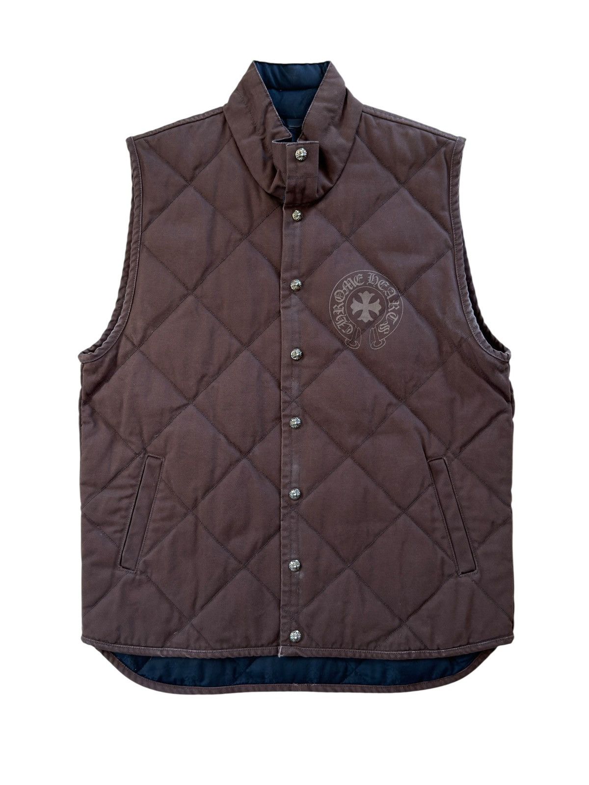 Chrome Hearts Chrome Hearts Brown Teenage Kicks Quilted Vest Size US S / EU 44-46 / 1 - 1 Thumbnail