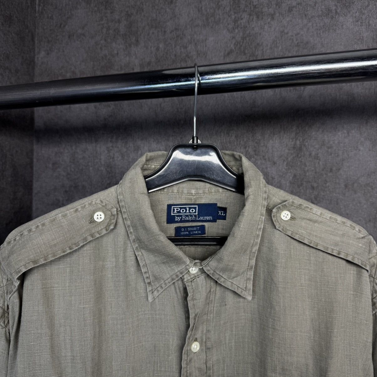 Polo Ralph Lauren × Ralph Lauren × Vintage Crazy Vintage Polo Ralph Lauren linen shirt 90s Size US XL / EU 56 / 4 - 2 Thumbnail