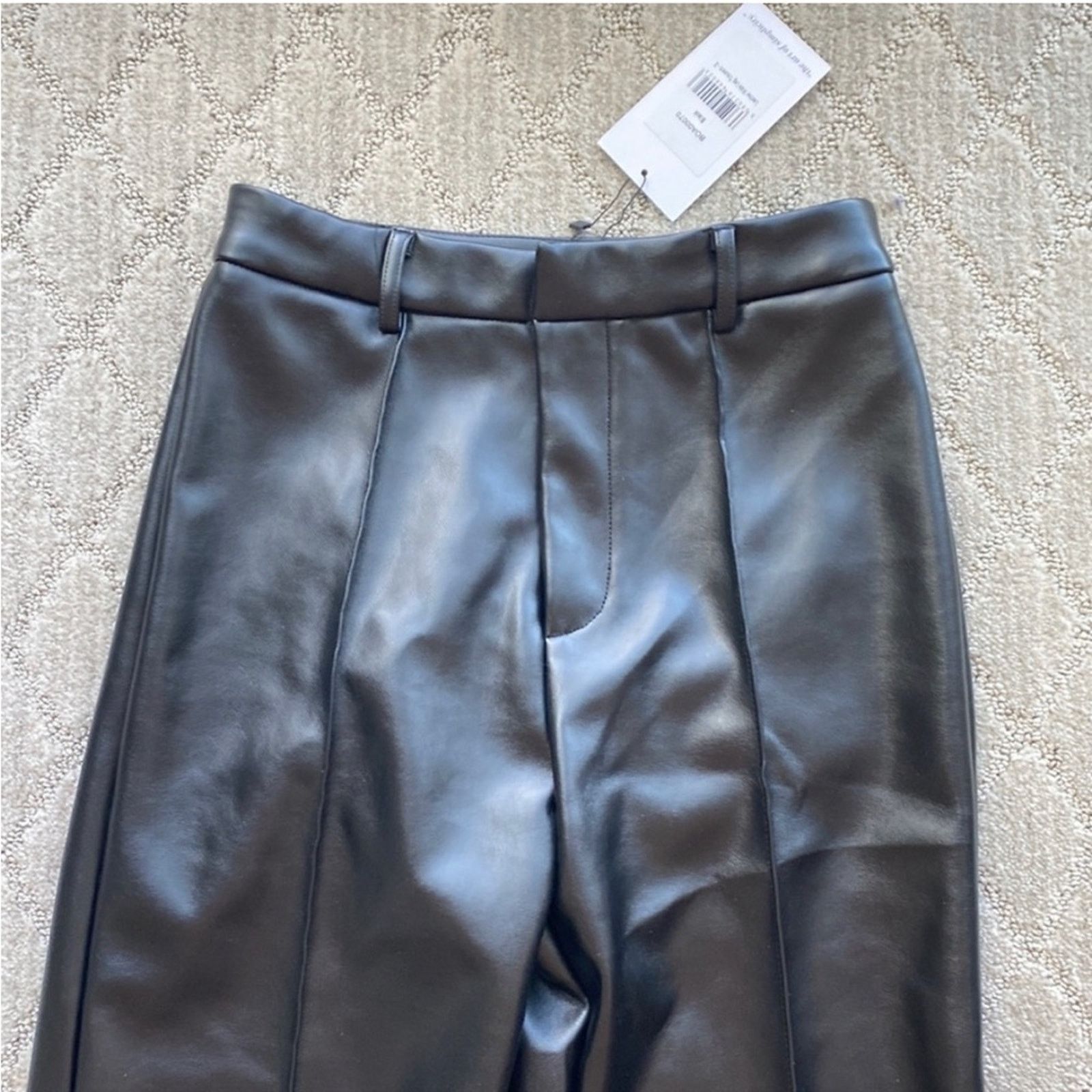 Other boa. High waisted wide leg faux leather vegan black pant Size 26" / US 2 / IT 38 - 3 Thumbnail