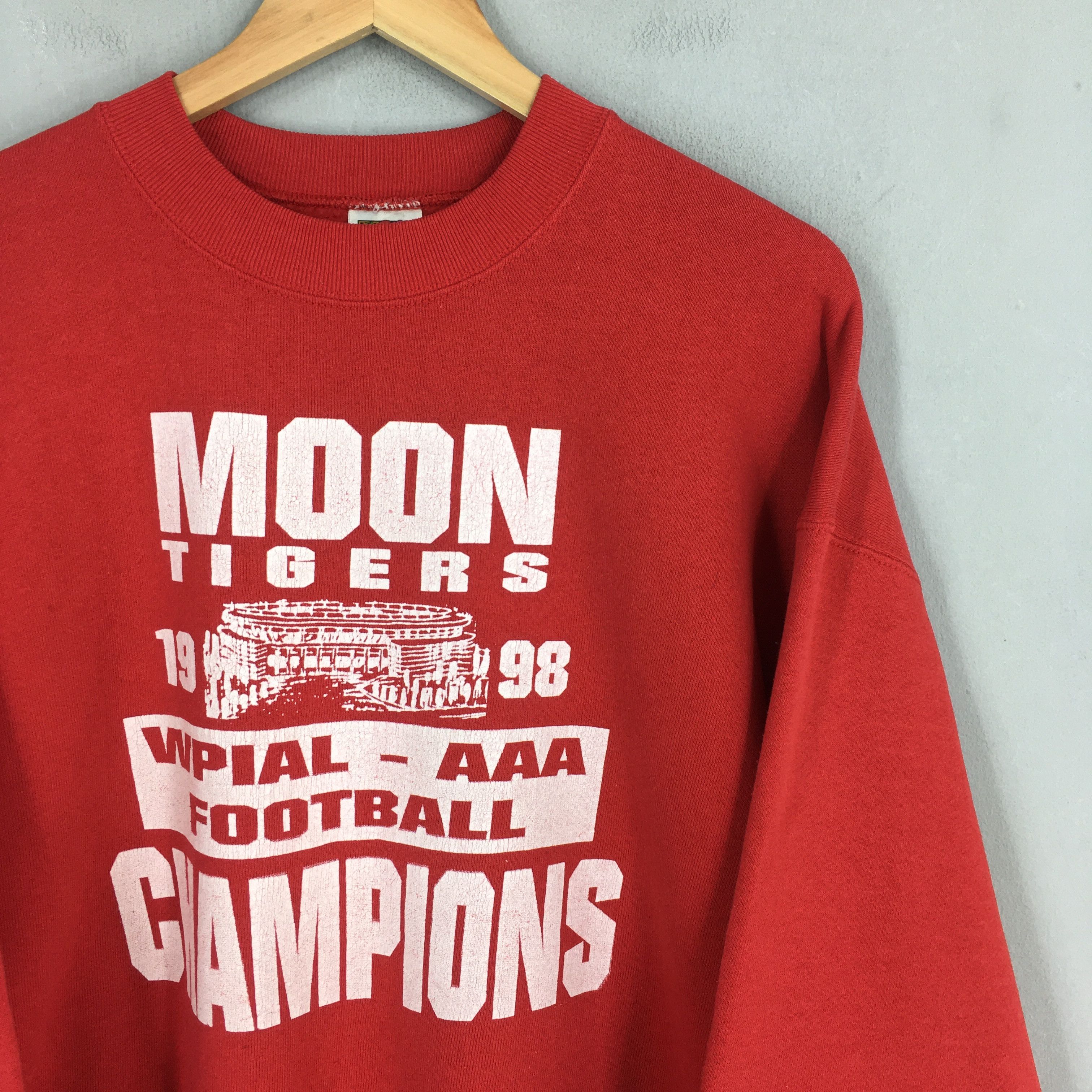 Fruit Of The Loom × Vintage Vintage Moon Tigers Football Red Sweatshirt Large Size US L / EU 52-54 / 3 - 2 Thumbnail